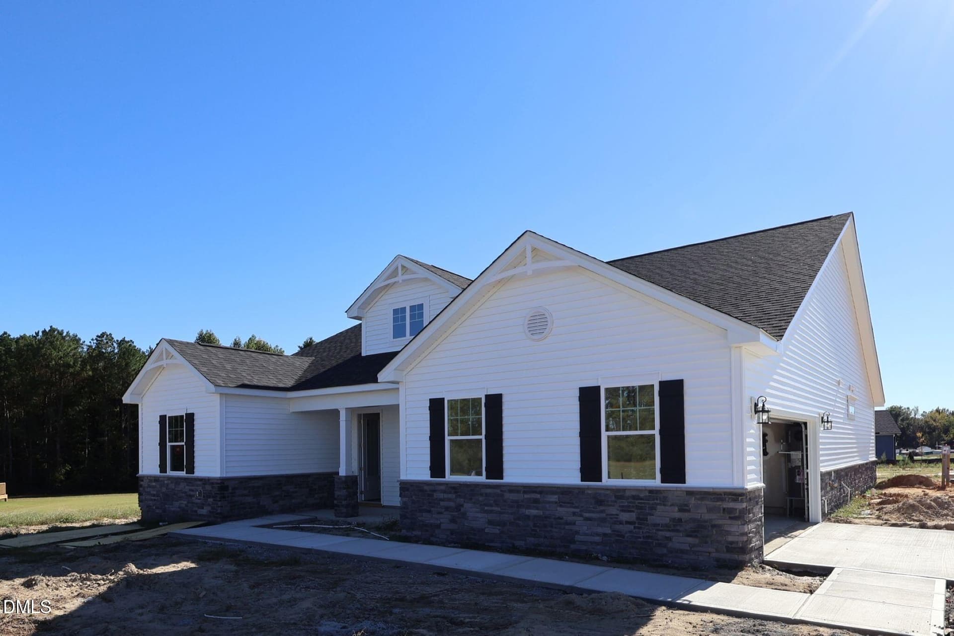55 front elevation side enrtry garage - 444 Denali Drive, Angier, NC 27501
