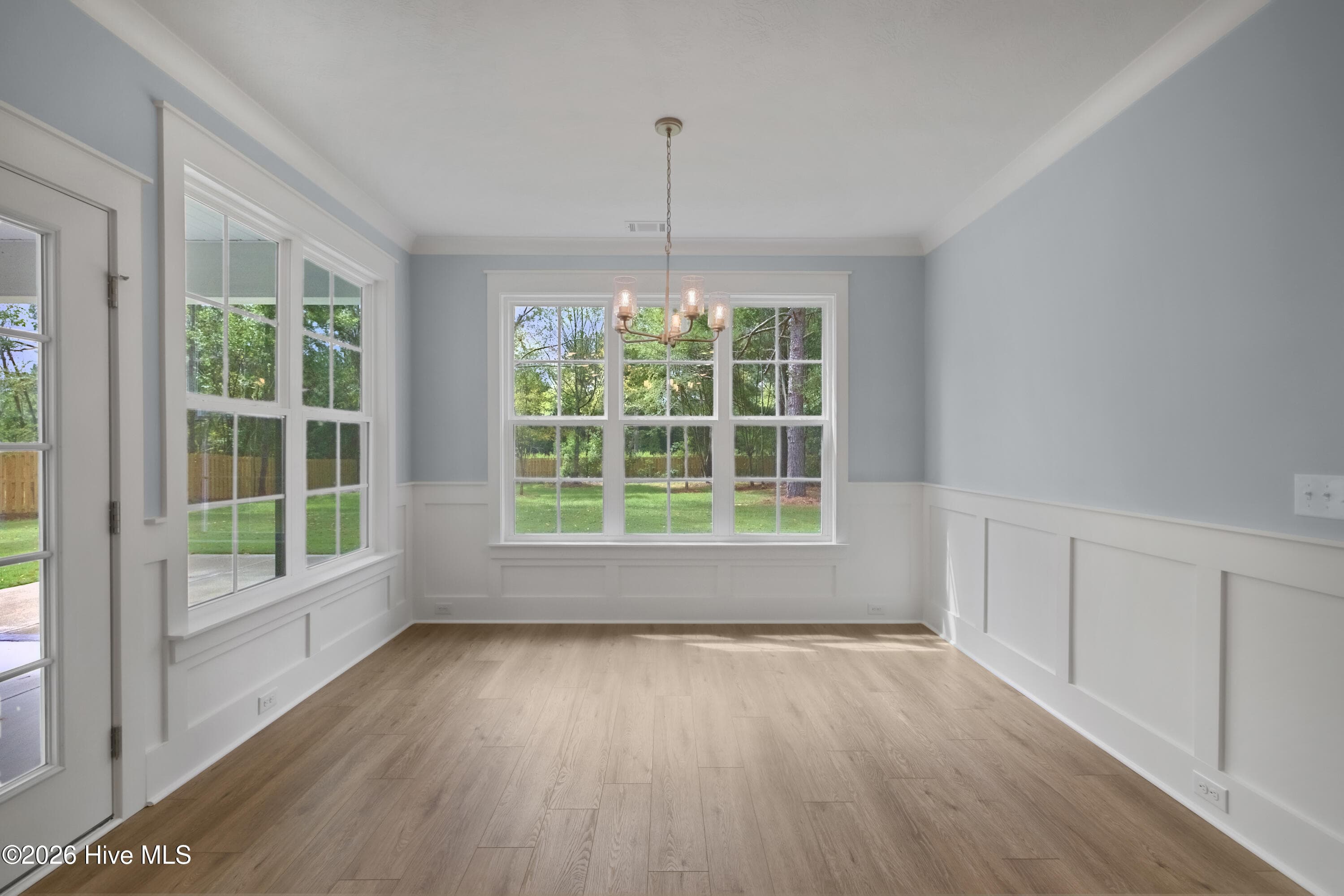 Breakfast nook with wainscotting - 1777 Bellingham Drive, Beech Island, SC 29842