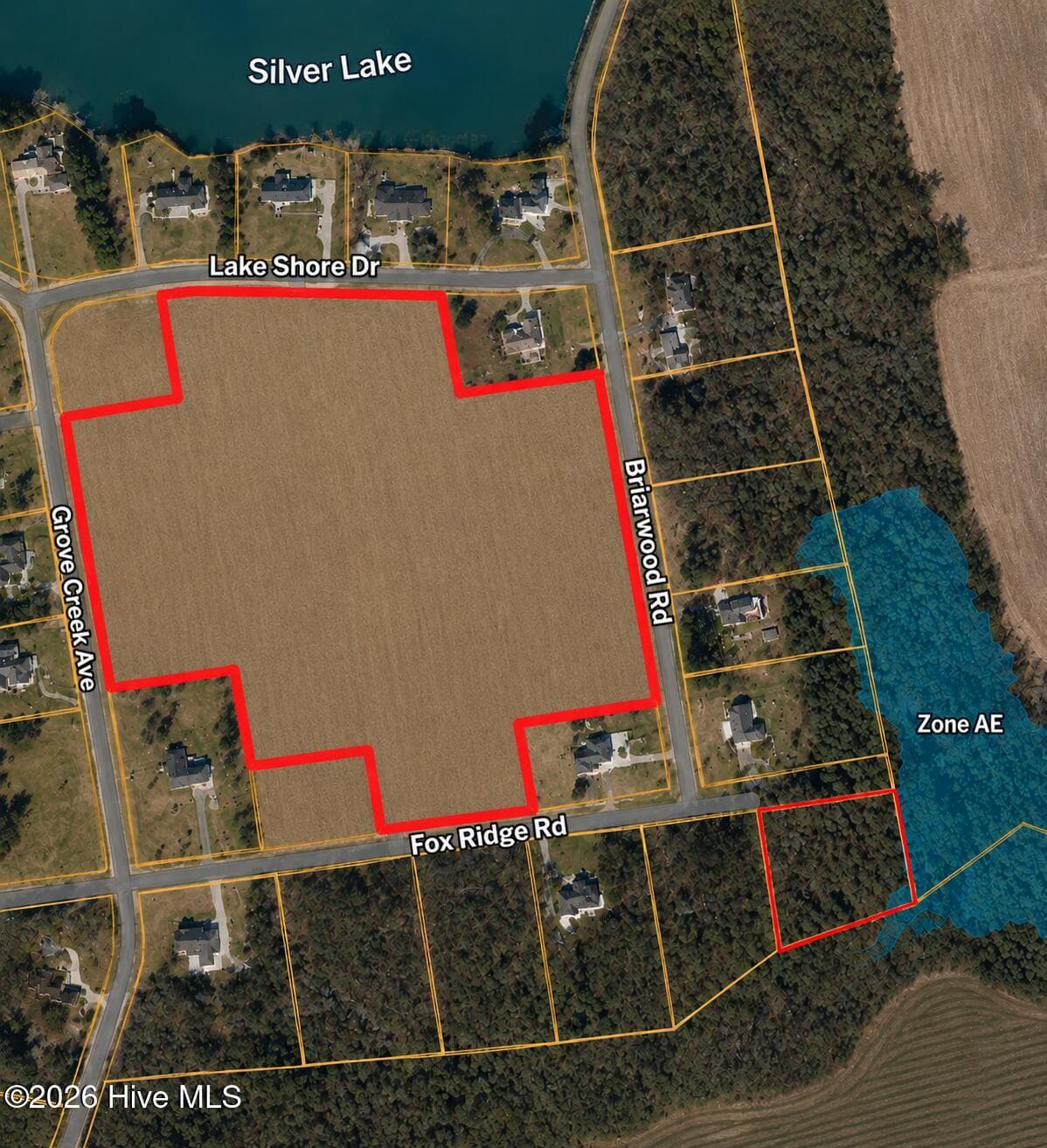 AERIAL - 00 Lake Shore Dr. & Fox Ridge Rd., Warsaw, NC 28398
