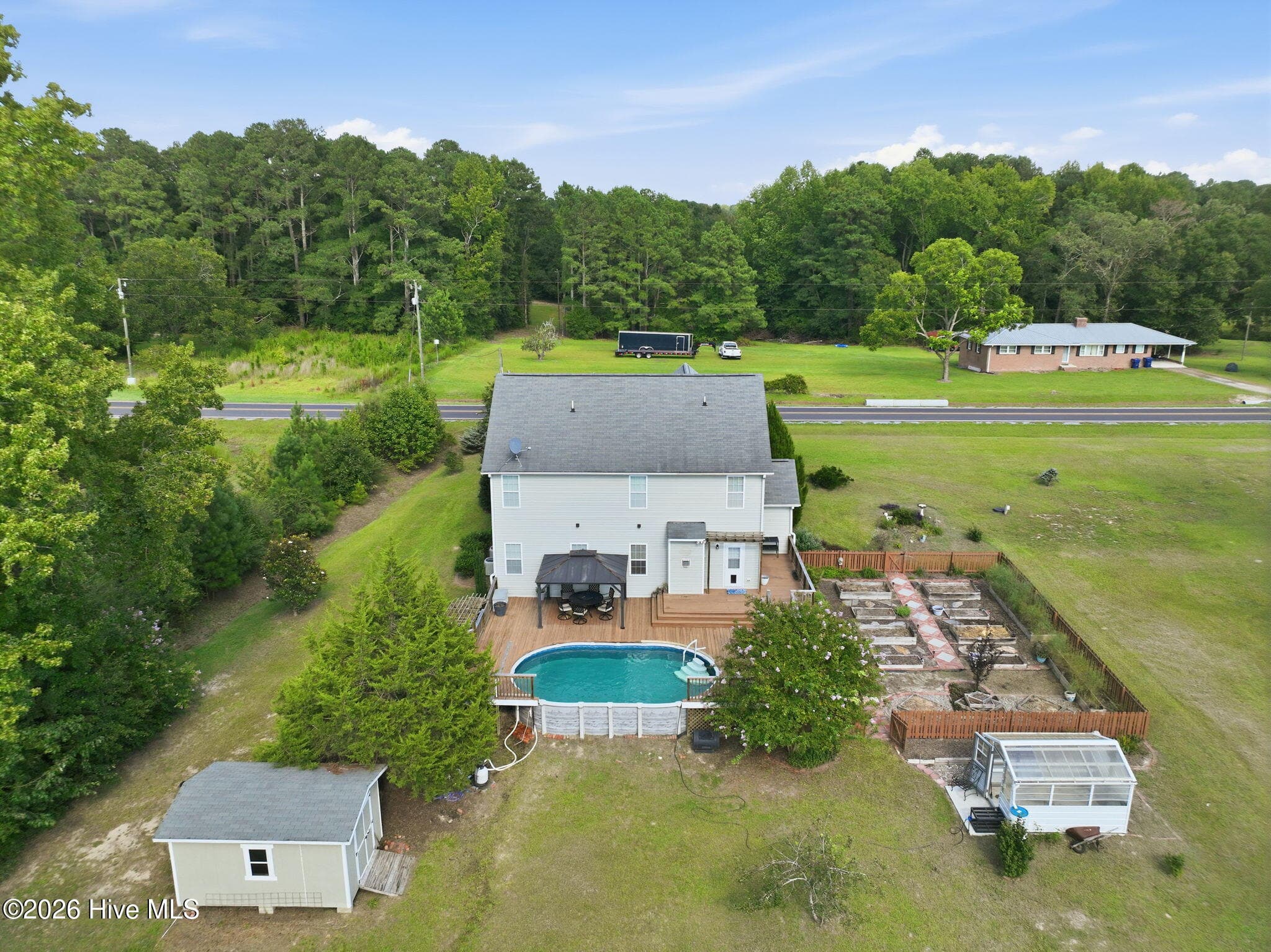 Backyard View - 1284 L Cooper Road, Cameron, NC 28326