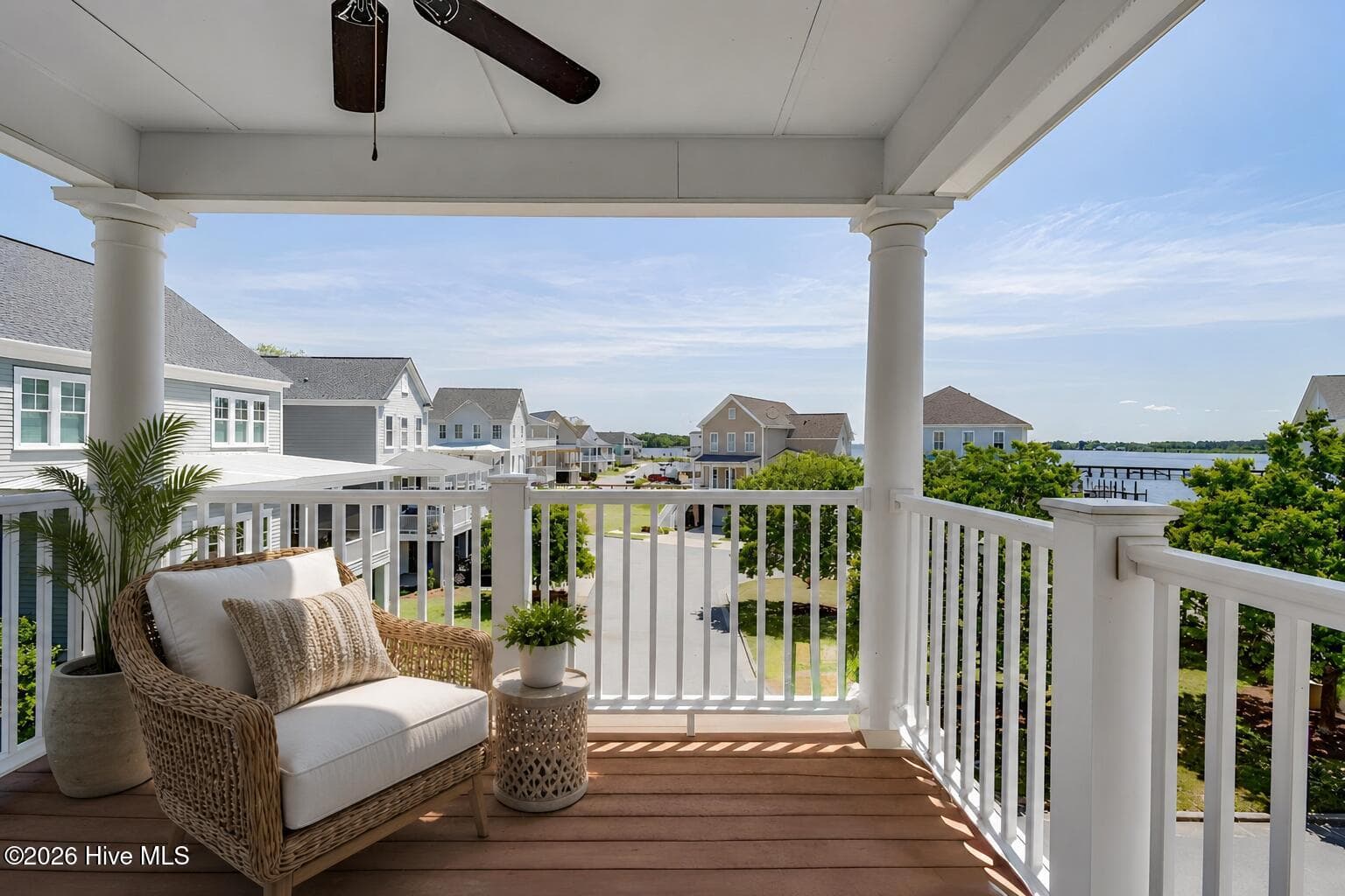 Private Primary Bedroom covered balcony. - 207 S Academy Street, Washington, NC 27889