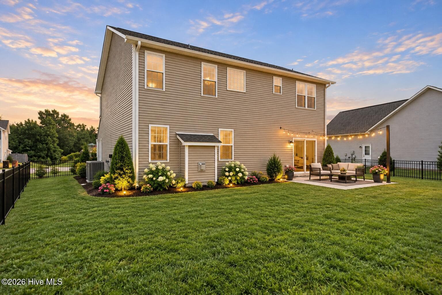 backyard virtually staged - 447 Avendale Drive, Rocky Point, NC 28457