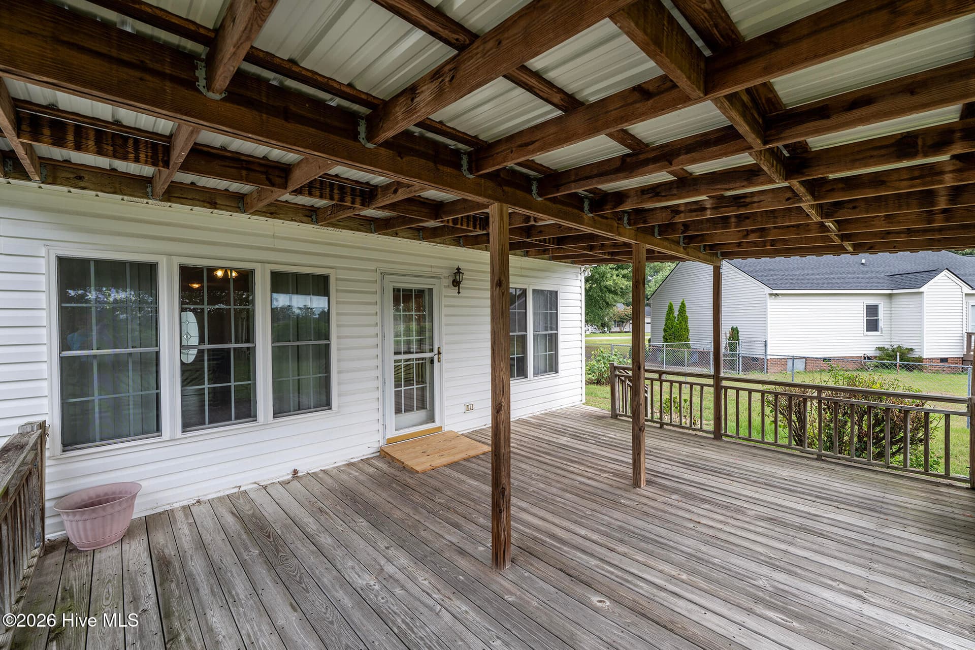 Covered Back Porch - 104 Trawick Drive, La Grange, NC 28551