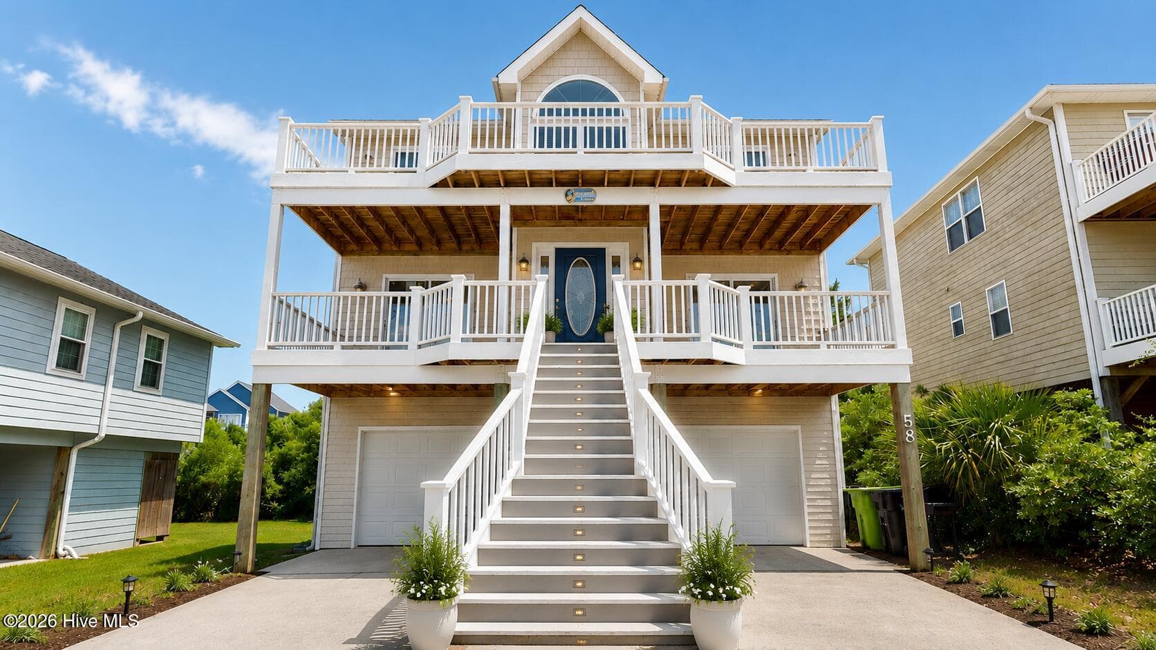 Virtual image with alternate exterior paint color - 58 N Ridge, Surf City, NC 28445