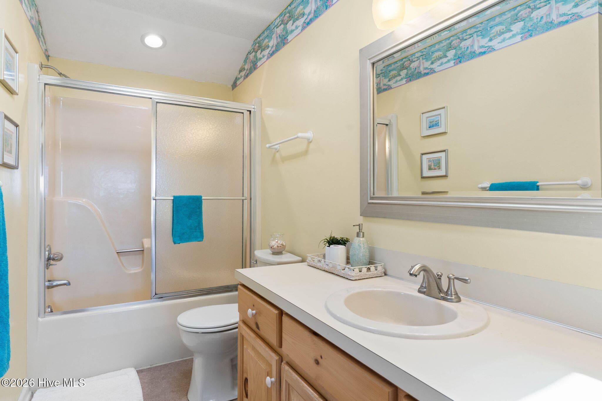 Bathroom #2 Shared with Bedroom #3 and Hallway - 1511 Canal Drive, Sunset Beach, NC 28468, Sunset Beach