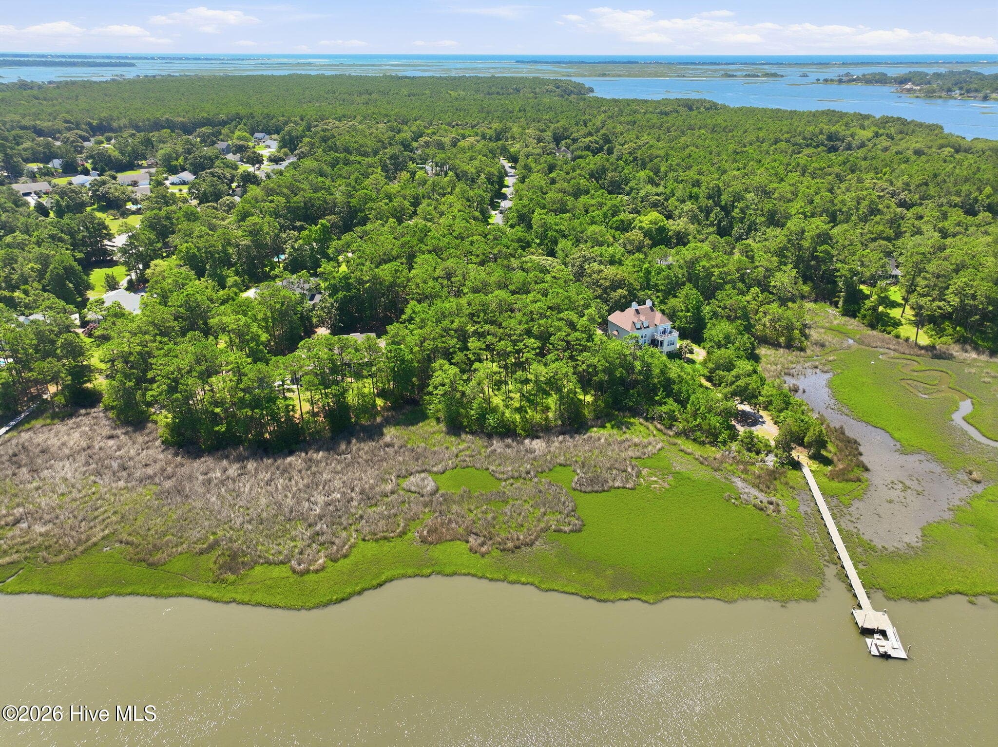 Aerial - 123 White Swan Way, Swansboro, NC 28584