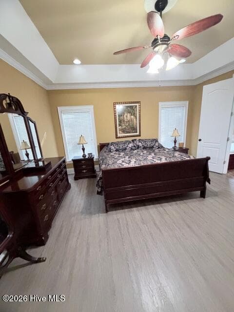 Master Bedroom with Tray Ceiling & Ceiling Fan - 138 Trestle Street, Hamlet, NC 28345