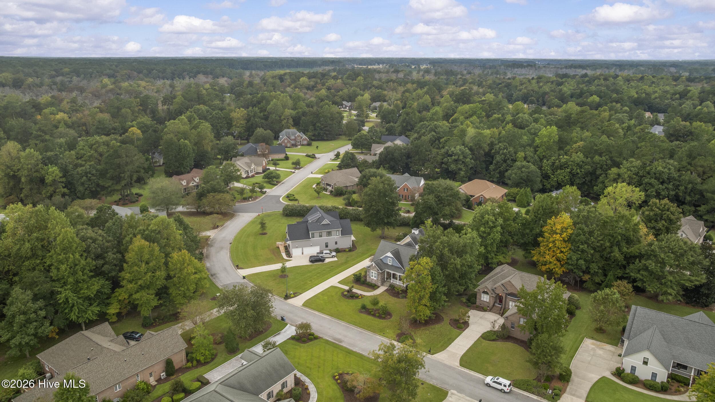 Aerial View - 108 Sursee Court, New Bern, NC 28562