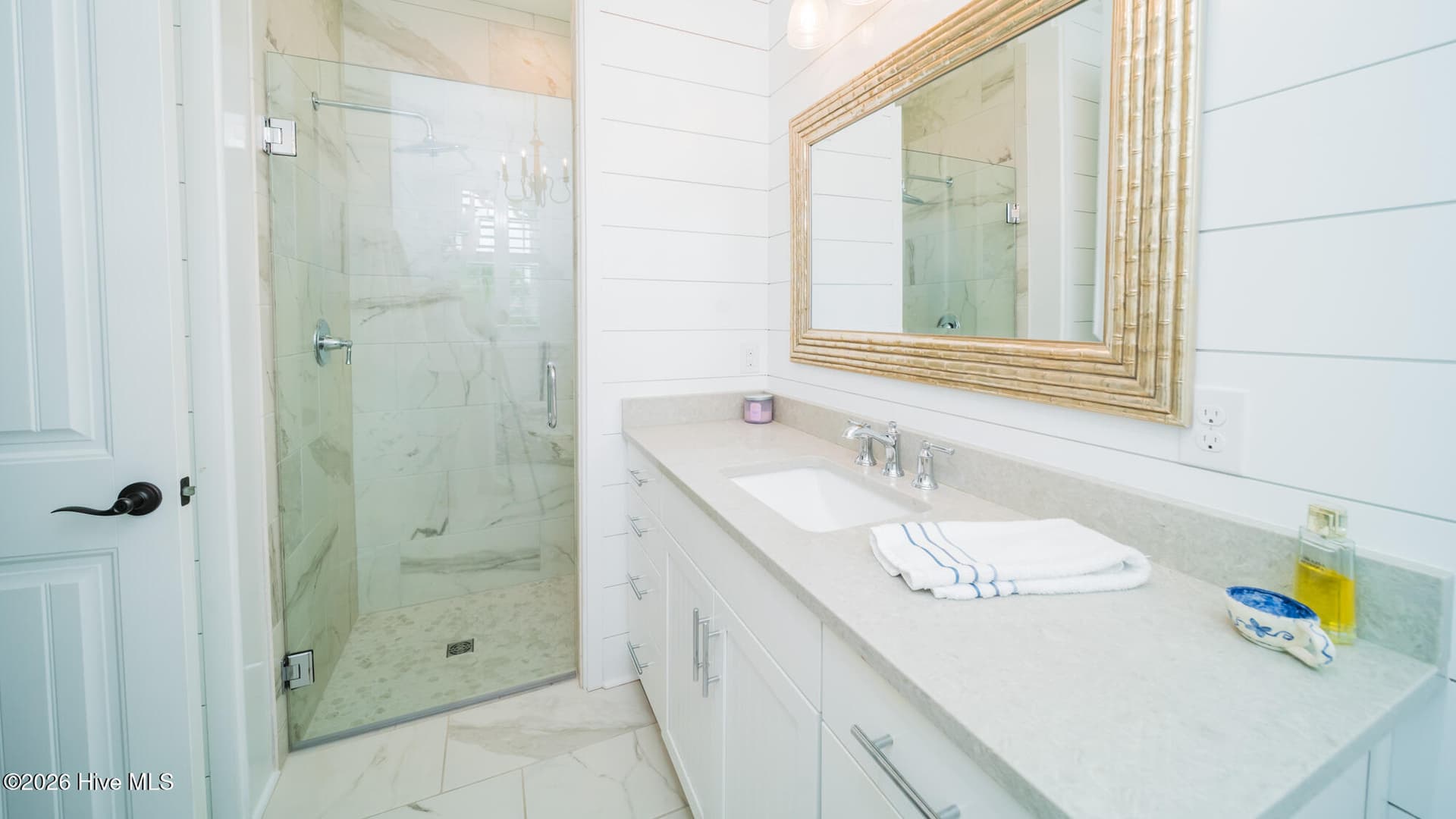 Primary Bath, walk in shower - 2051 Manor Parc Drive, Calabash, NC 28467