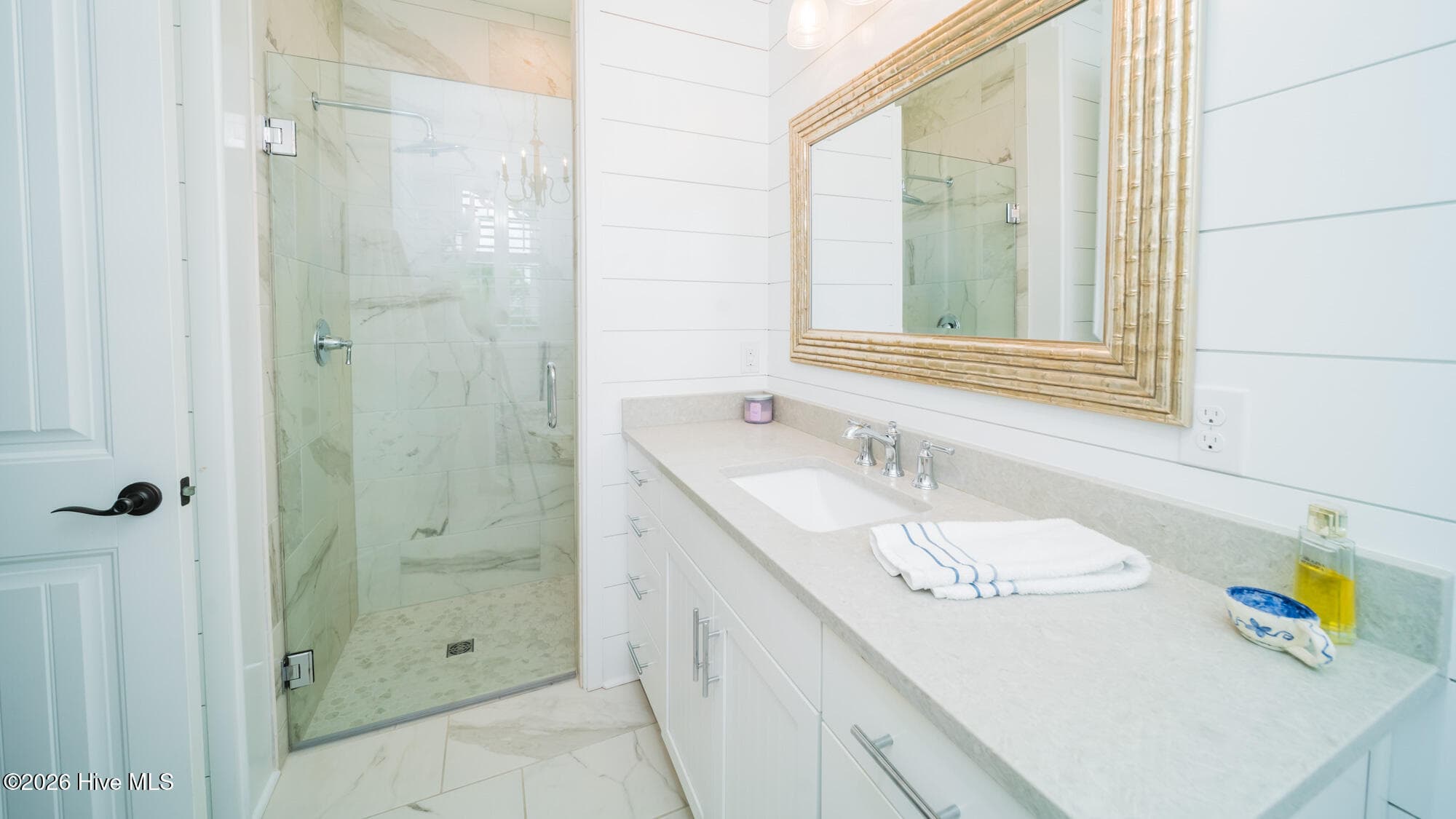 Primary Bath, walk in shower - 2051 Manor Parc Drive, Calabash, NC 28467