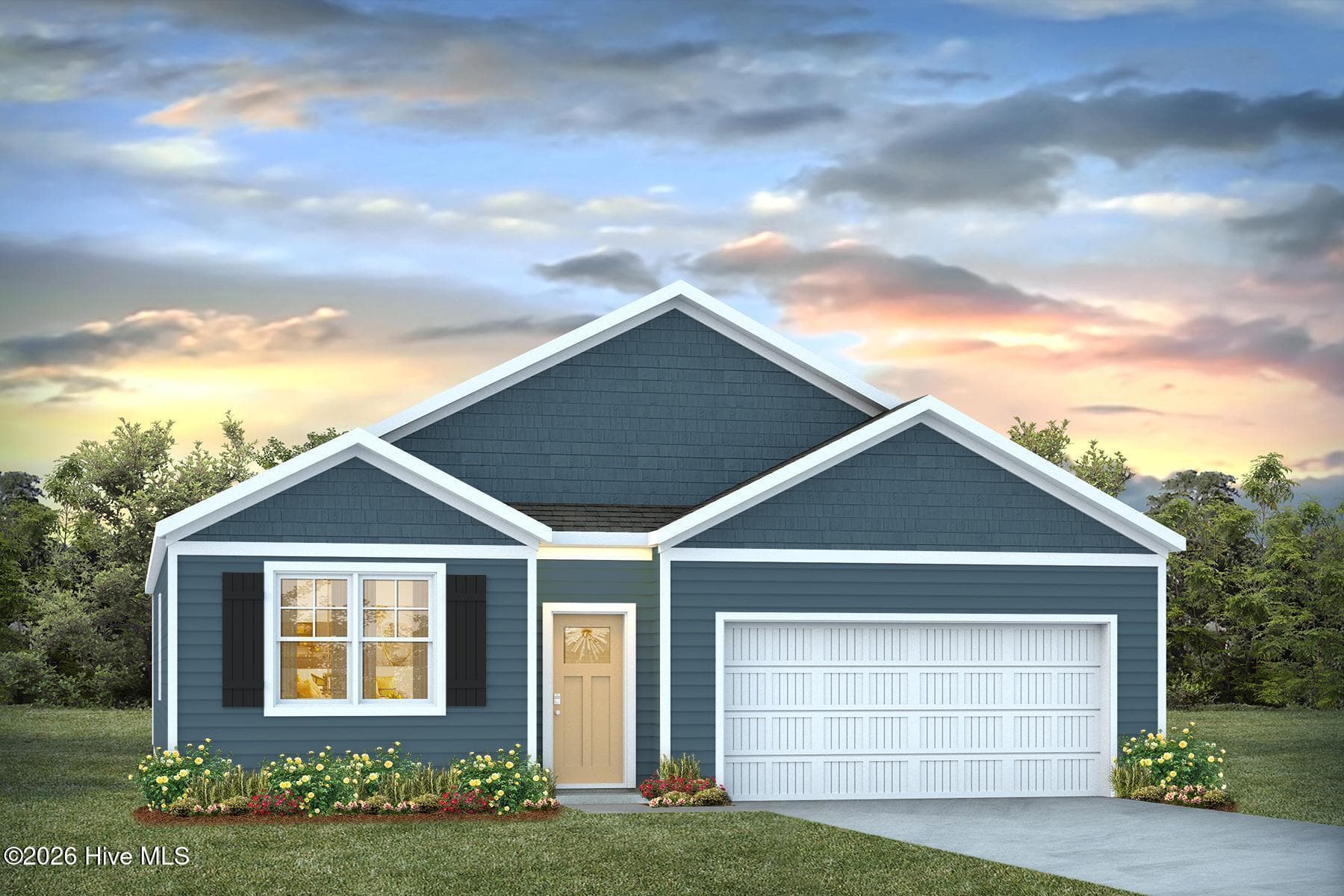 Rendering of home to be built - 1715 Blacktip Drive SE Lot 229, Winnabow, NC 28479