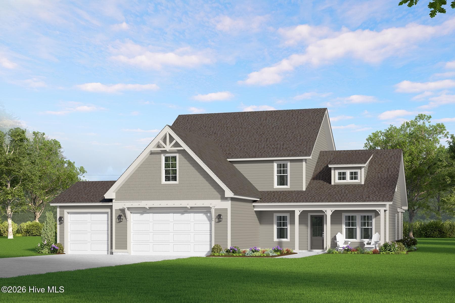 Exterior Rendering - 612 Gregory Street, Carthage, NC 28327