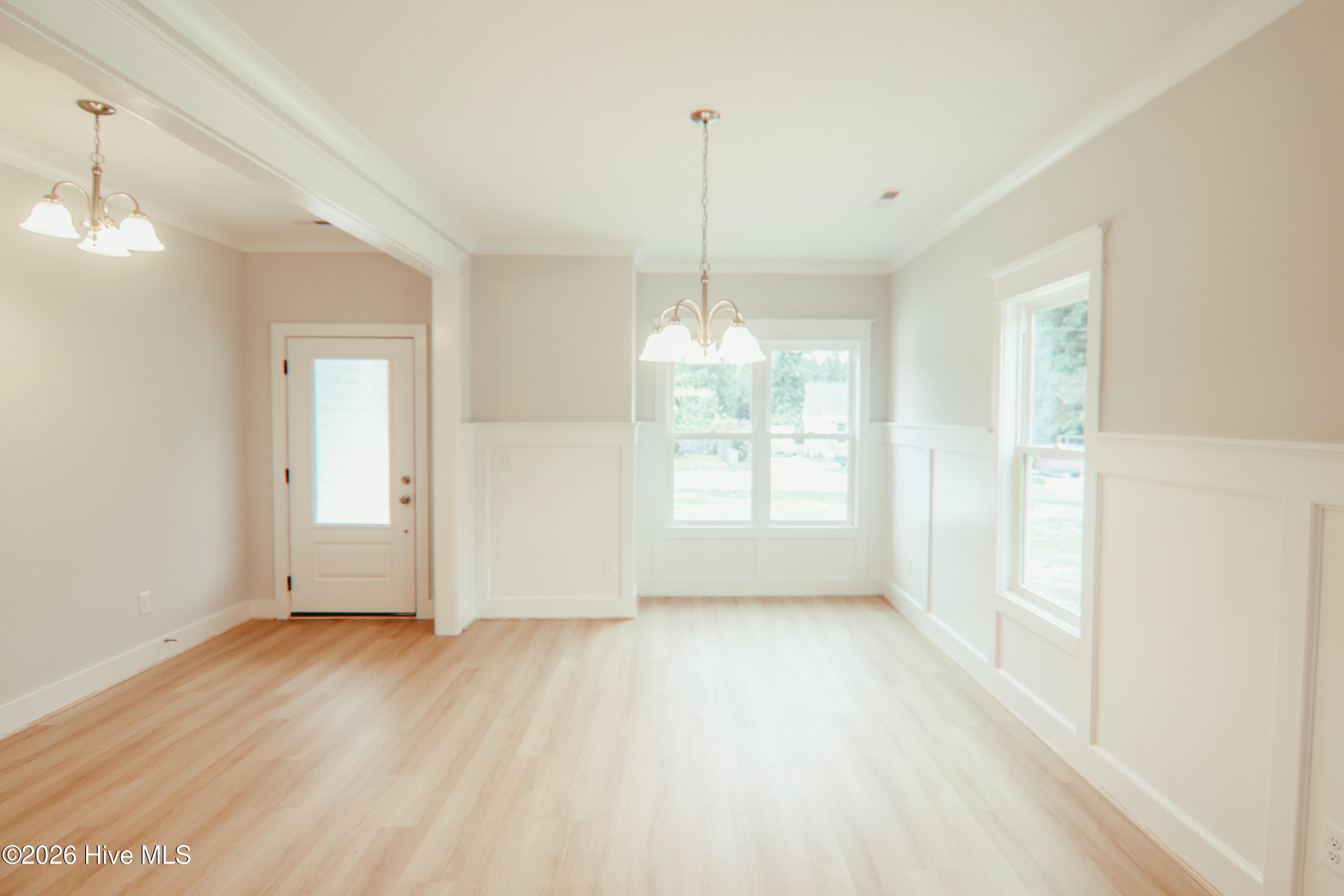 Formal dinning with Craftsman Wainscoting detail - 223 Glenwood Trail, Goldsboro, NC 27534