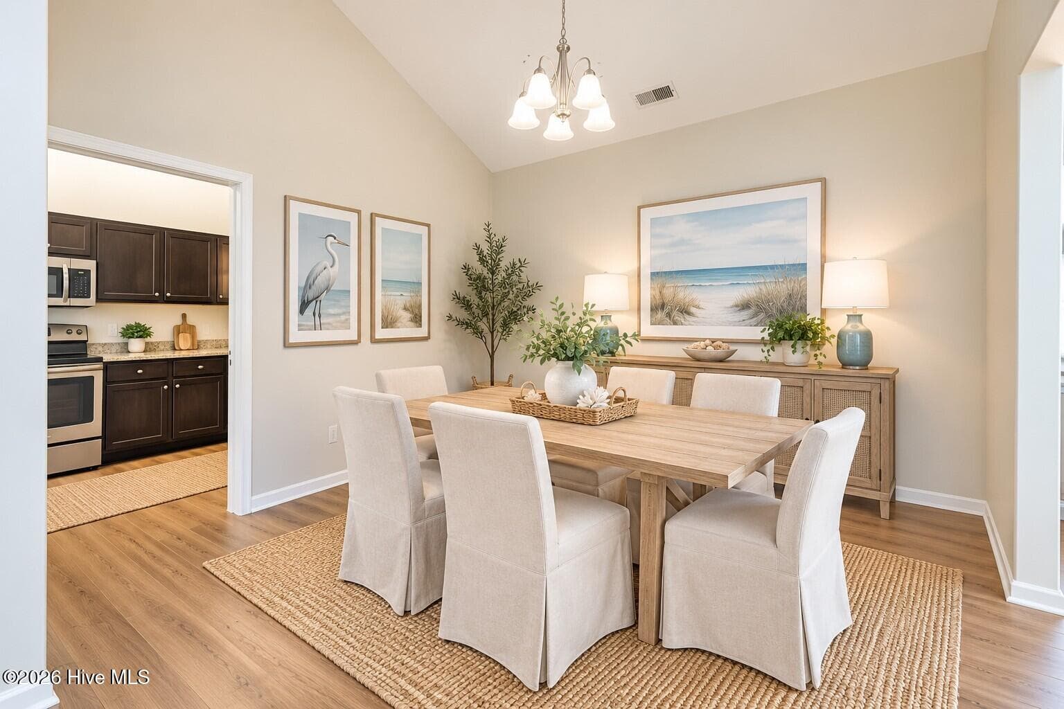 AI photo to show dining room possibility - 1017 Bally Bunion Lane, Burgaw, NC 28425