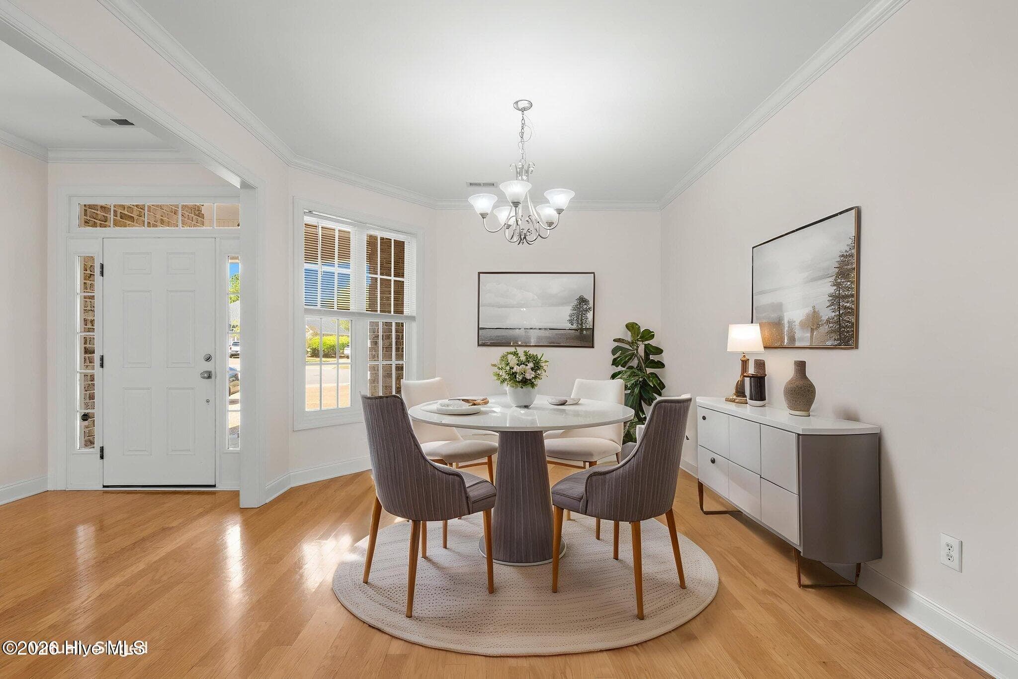 Dining room (AI staged) - 1052 Stonebridge Lane, Leland, NC 28451