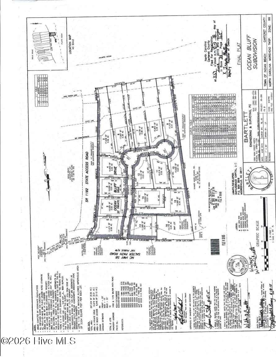 Residential Lot at 100 Ocean Bluff Drive, Indian Beach, NC 28512, photo 4 of 4
