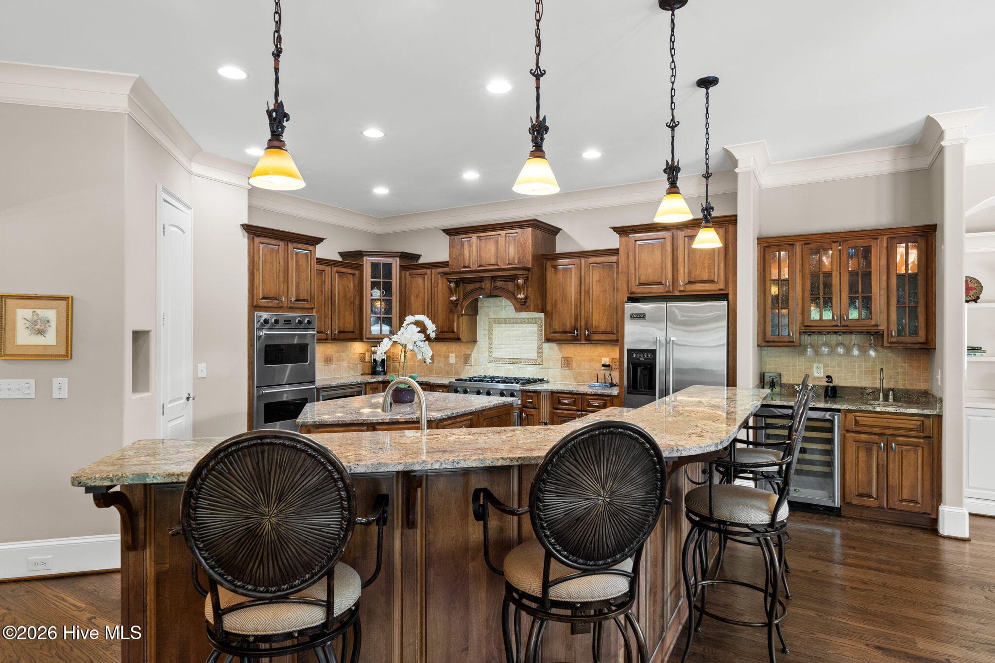 Breakfast Bar seating - 3858 Ridge Crest Drive, Southport, NC 28461