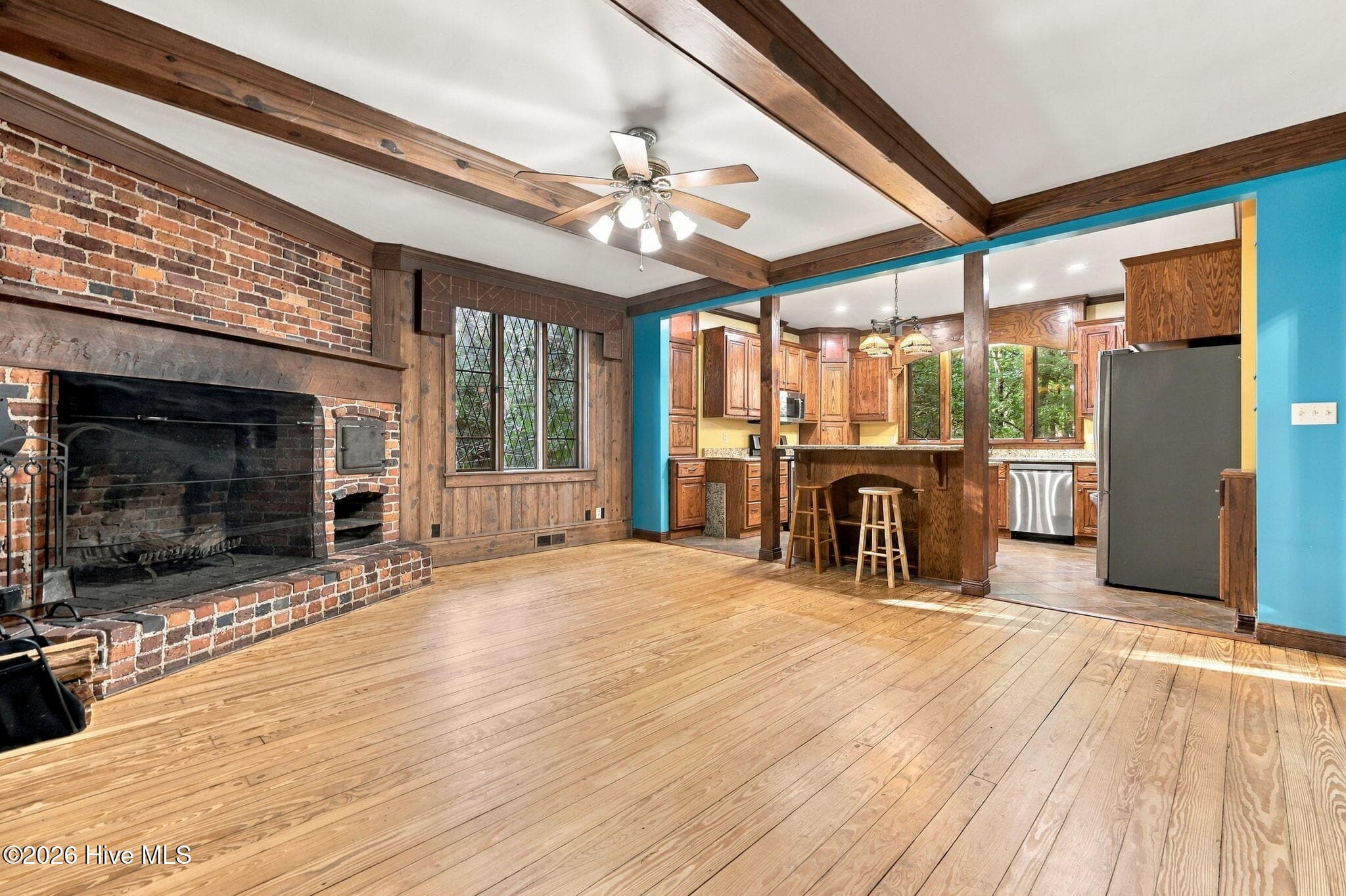 Kitchen with Hearth Room - 1013 Riverside Boulevard, Lumberton, NC 28358
