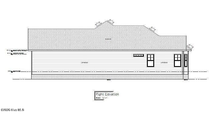 Right Elevation - 13 N High Point Road, Southport, NC 28461