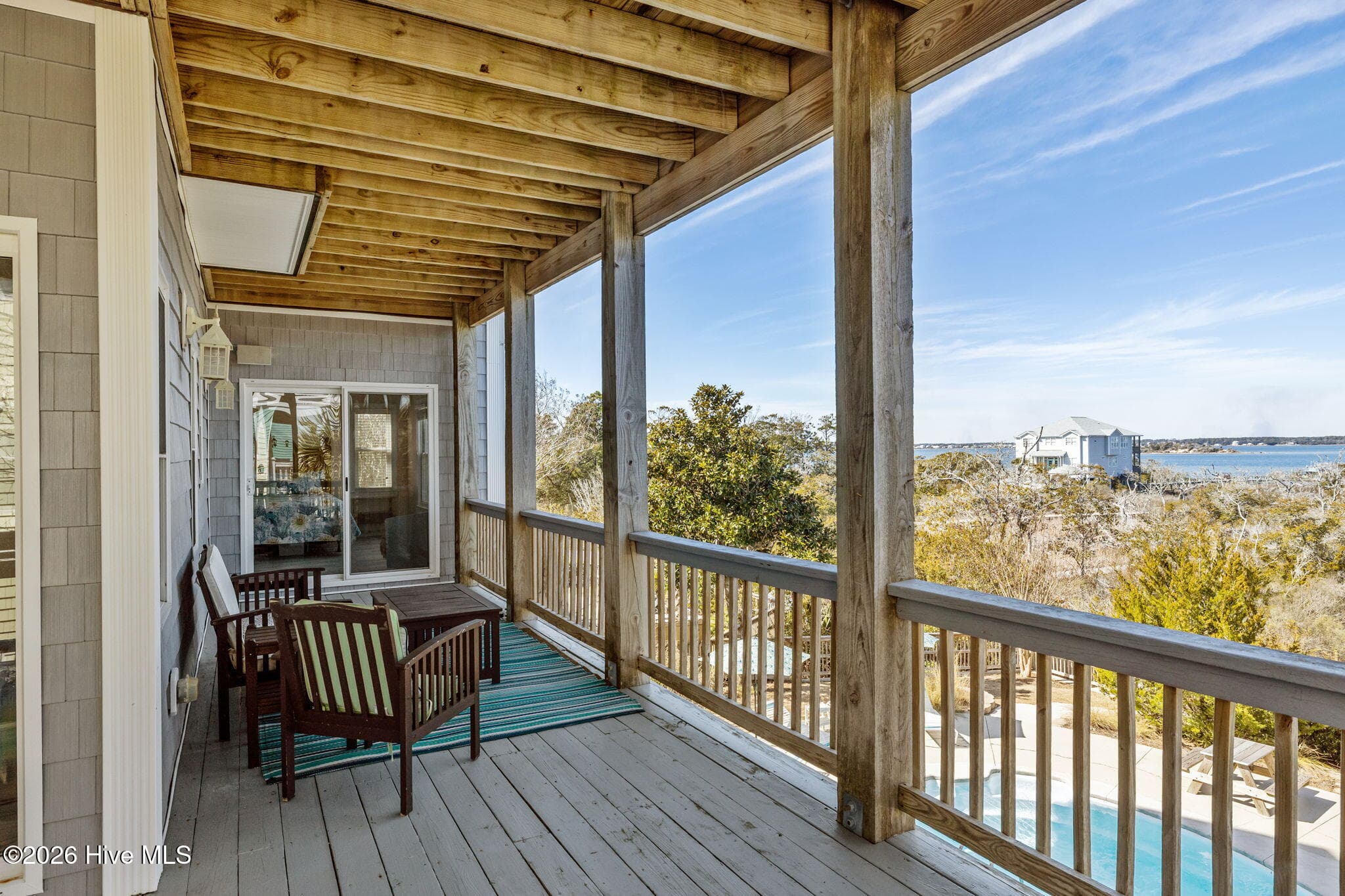 Mid Level Covered Soundfront Deck - 4204 Emerald Drive, Emerald Isle, NC 28594