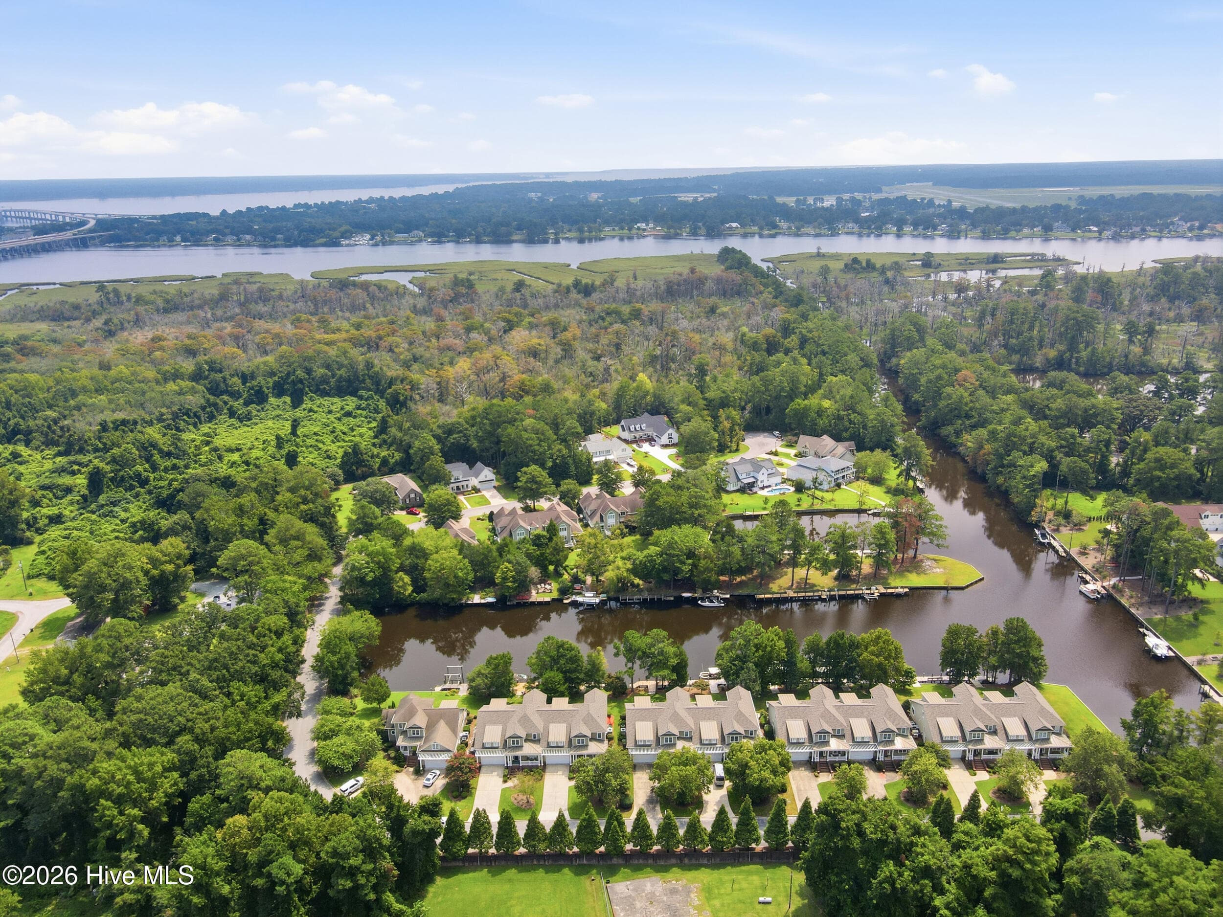 Aerial View / Waterview - 2207 Hidden Harbor Drive, New Bern, NC 28562