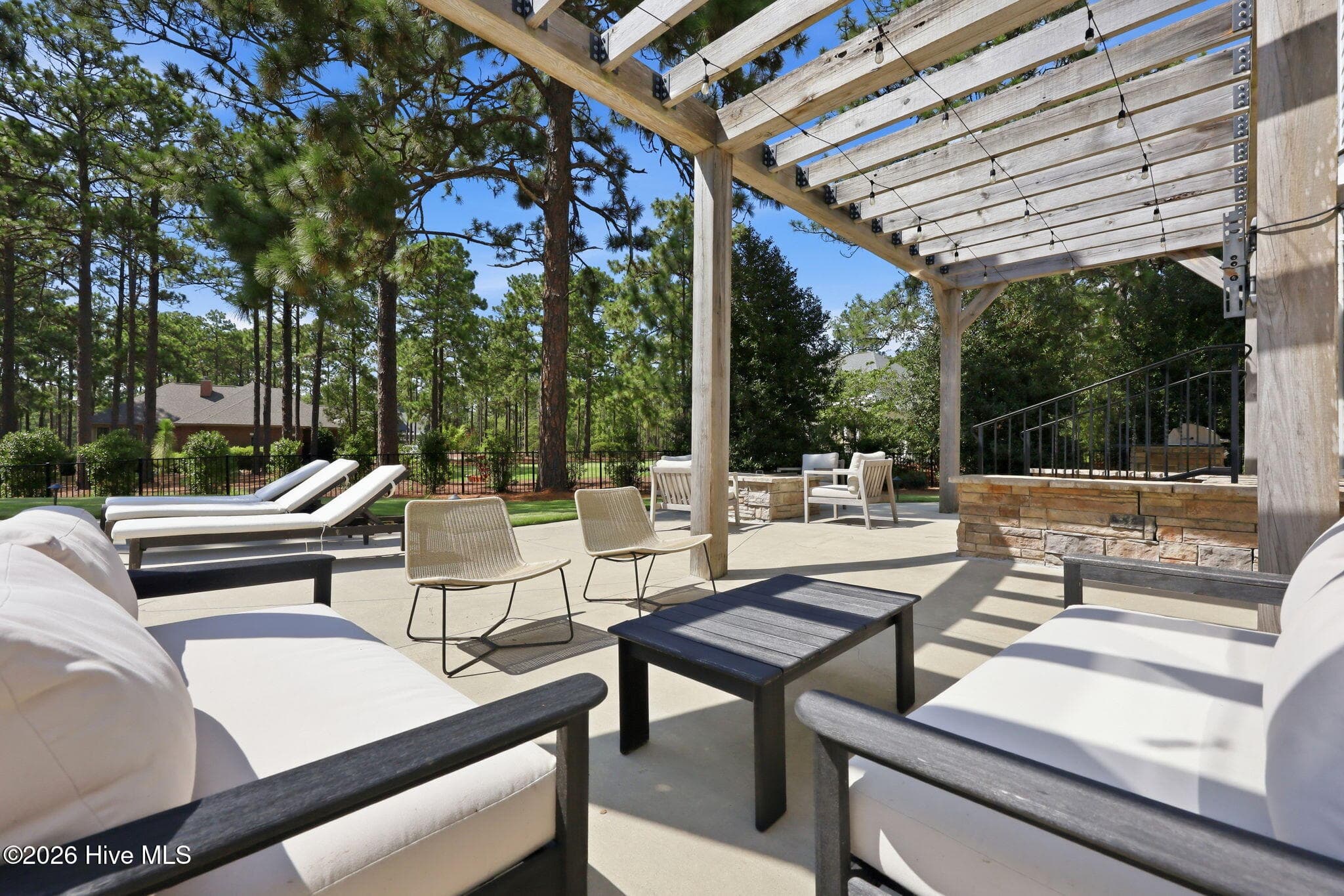 Outdoor seating area - 102 Chesterfield Drive, Pinehurst, NC 28374