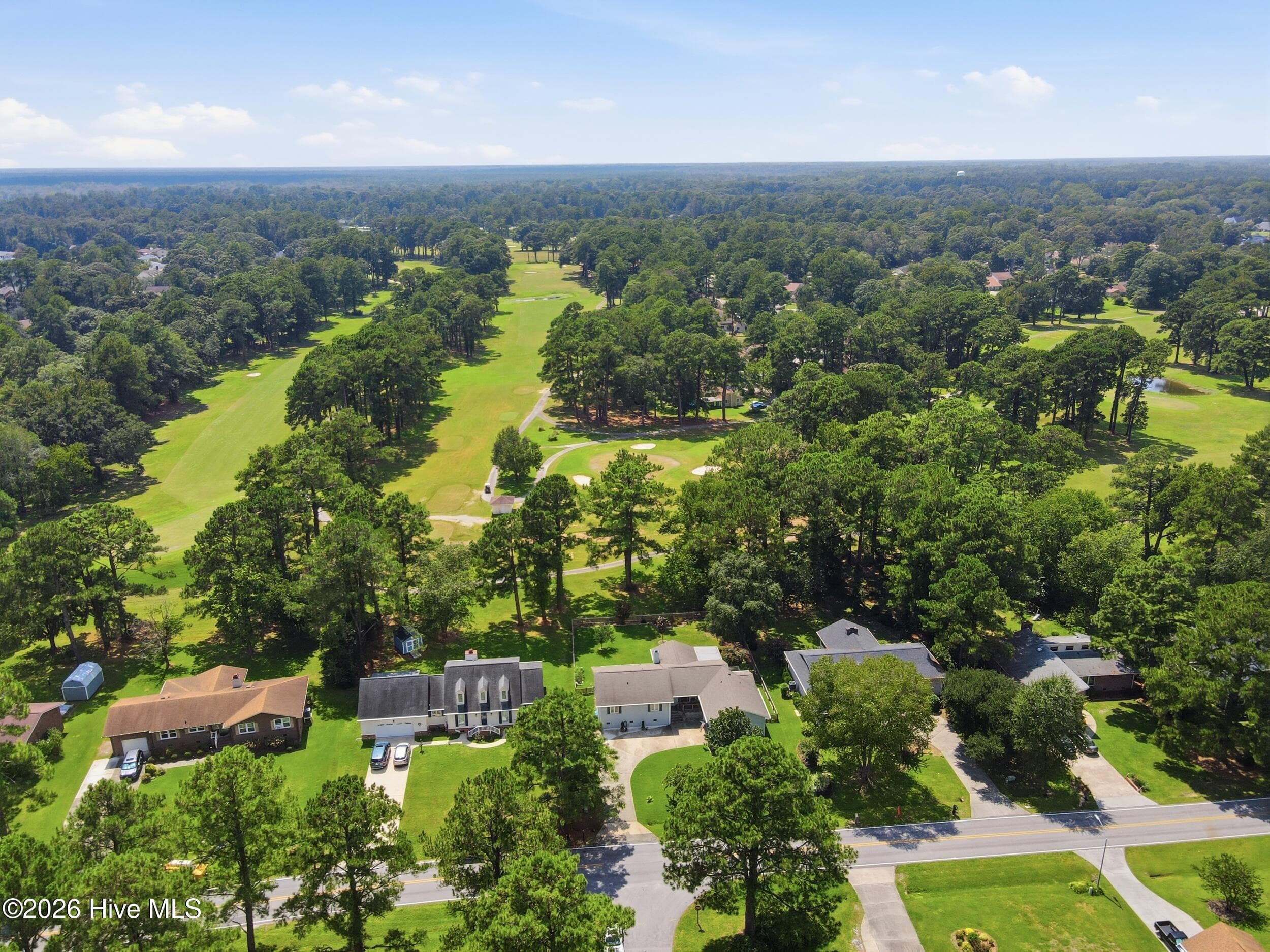 Aerial View - 701 Plantation Drive, New Bern, NC 28562