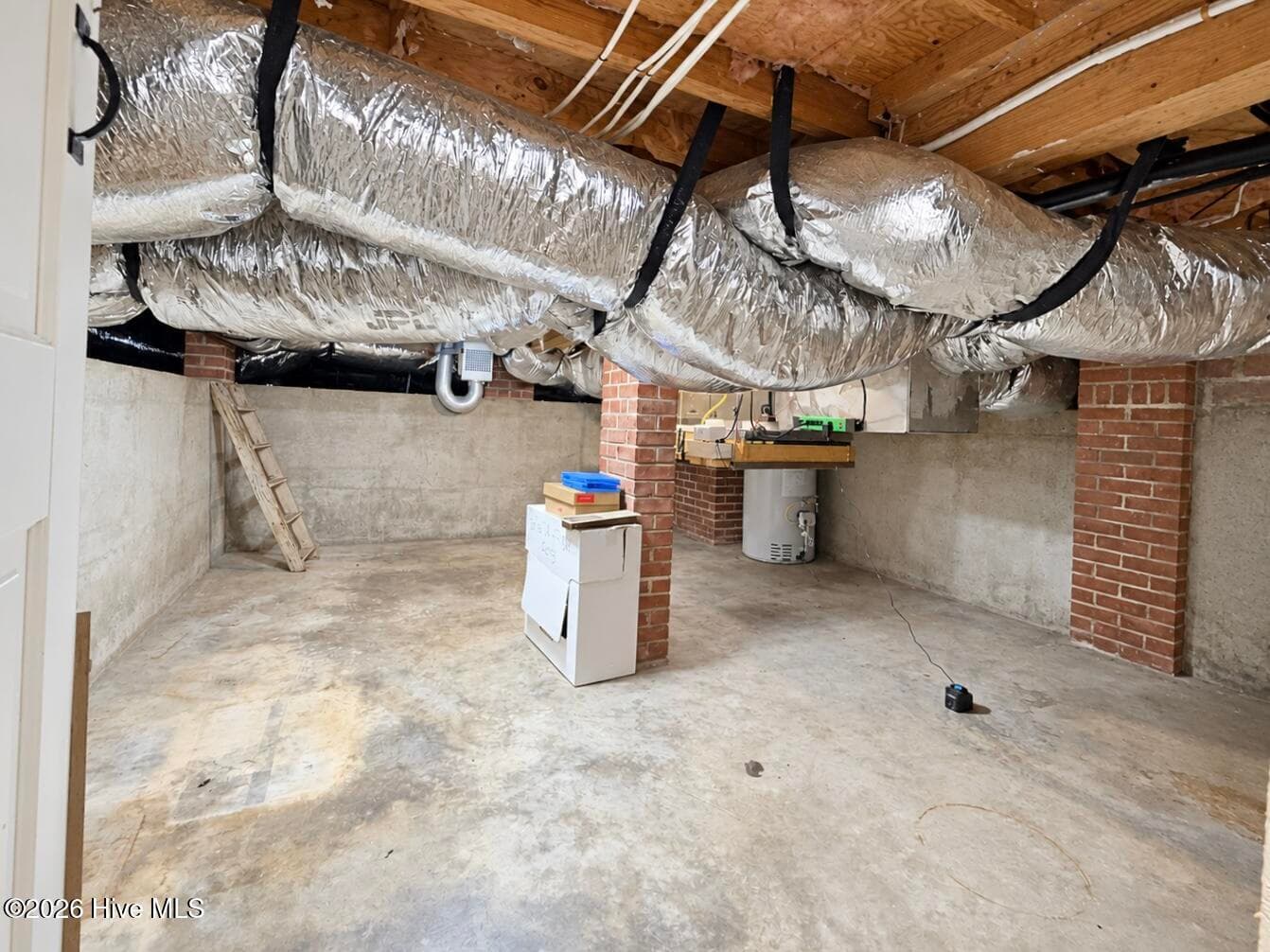 Basement, new hvac and ductwork 2020. "They don't build them like this anymore", check out the structure. - 320 Northern Boulevard, Wilmington, NC 28401