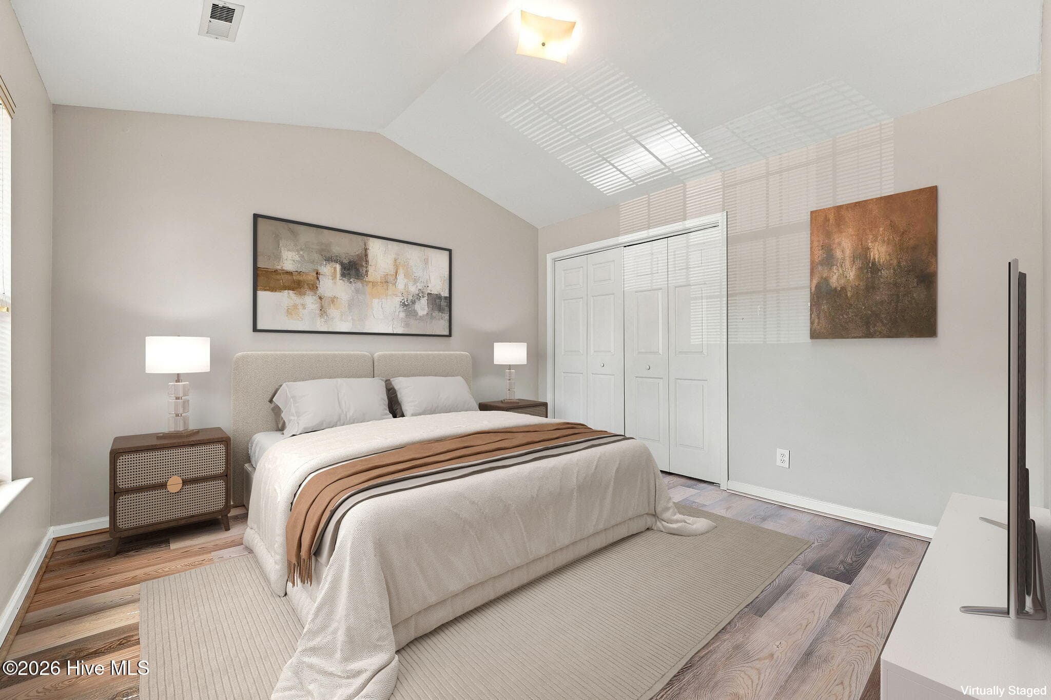 Virtually staged guest bedroom - 2209 Locksley Woods Drive G, Greenville, NC 27858