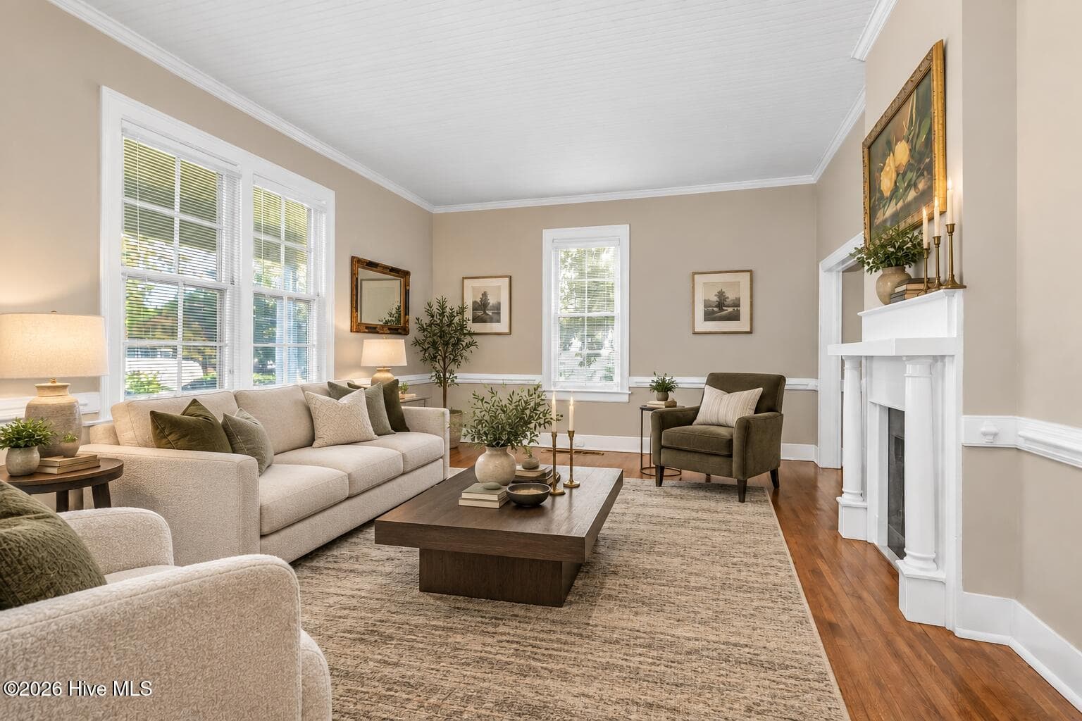 Virtual Staging-Living Room - 405 E Center Street, Nashville, NC 27856