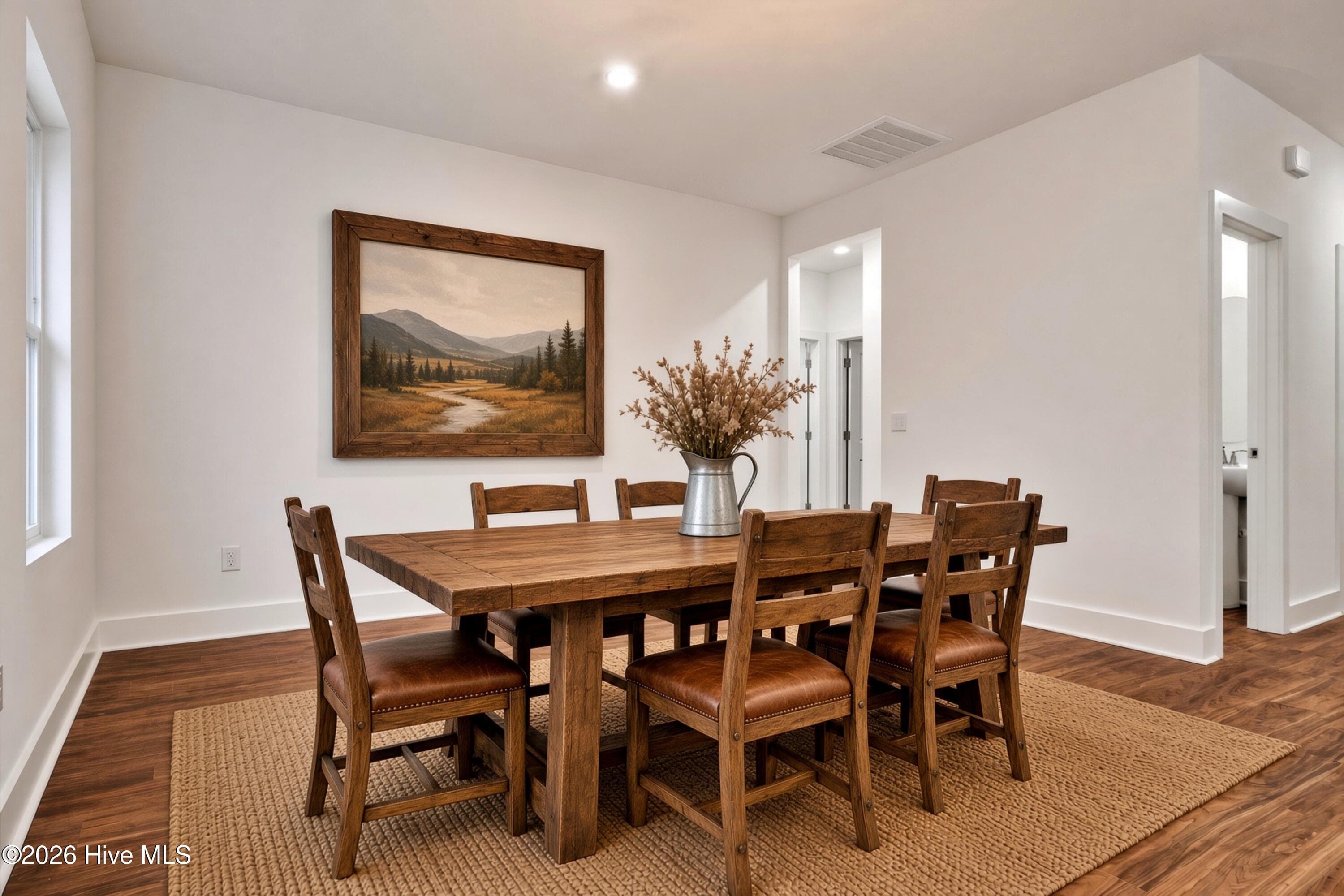 AI Staged Dining Room - 2114 Cregan Cove SW (Lot 3), Ocean Isle Beach, NC 28469