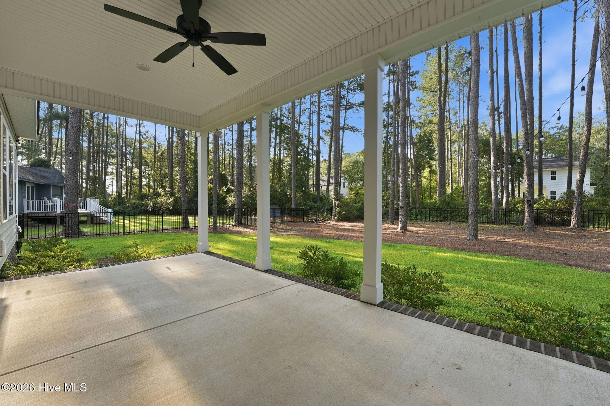 Back patio - 16620 Titmouse Court, Wagram, NC 28396