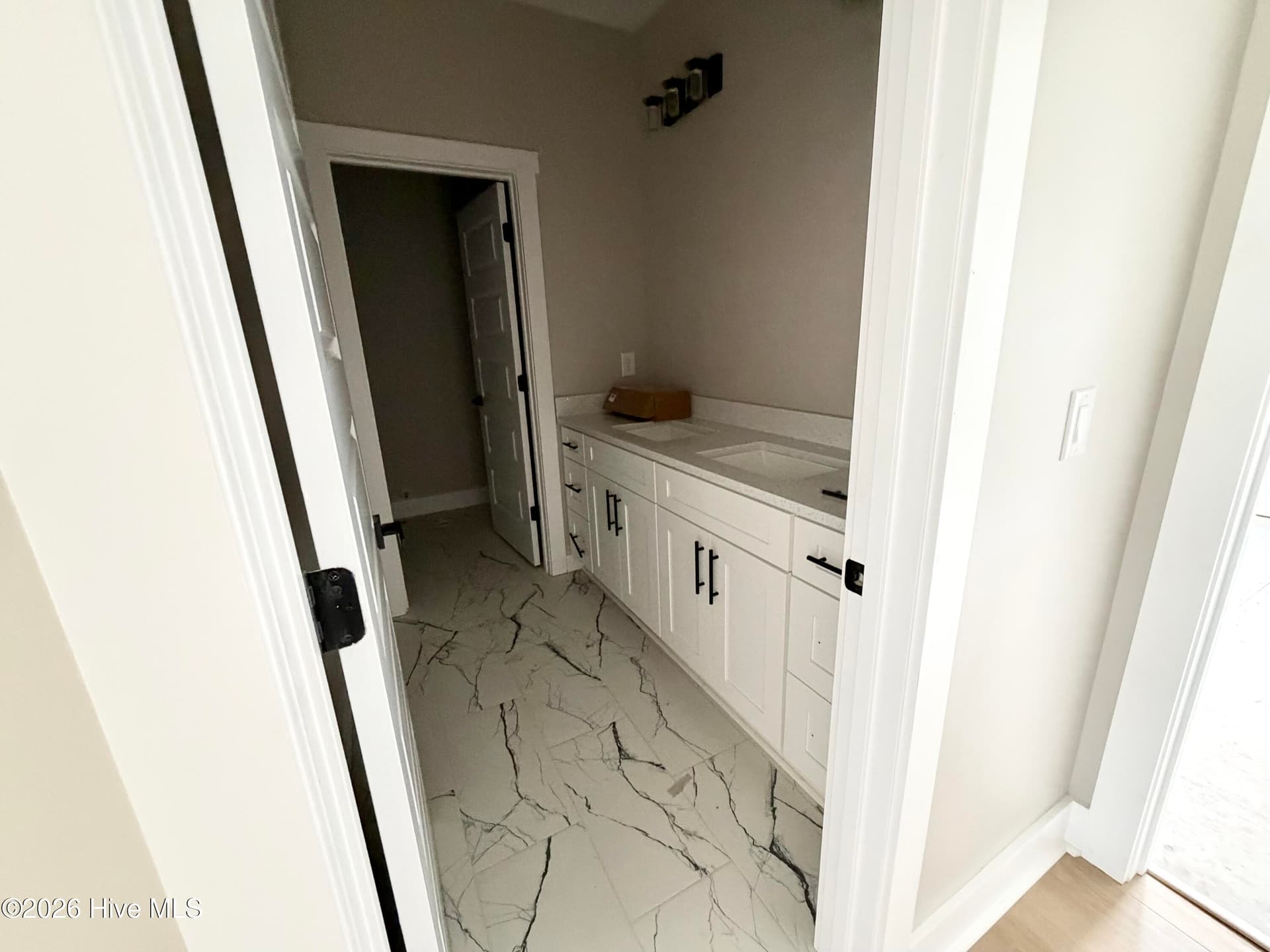 Guest bathroom upstairs, under construction. - 550 Glenburnie Street NW, Calabash, NC 28467