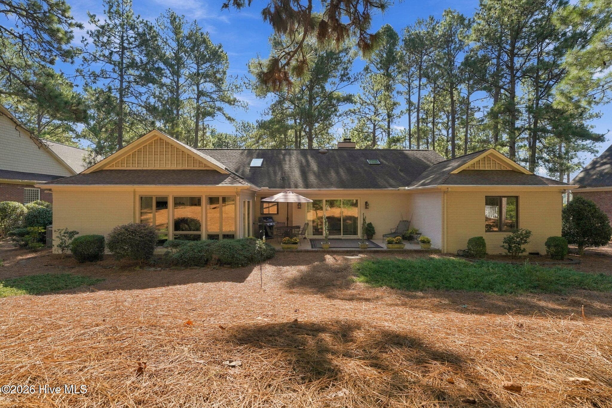 Back of House from back of lot. - 715 Lake Forest Drive SE, Pinehurst, NC 28374