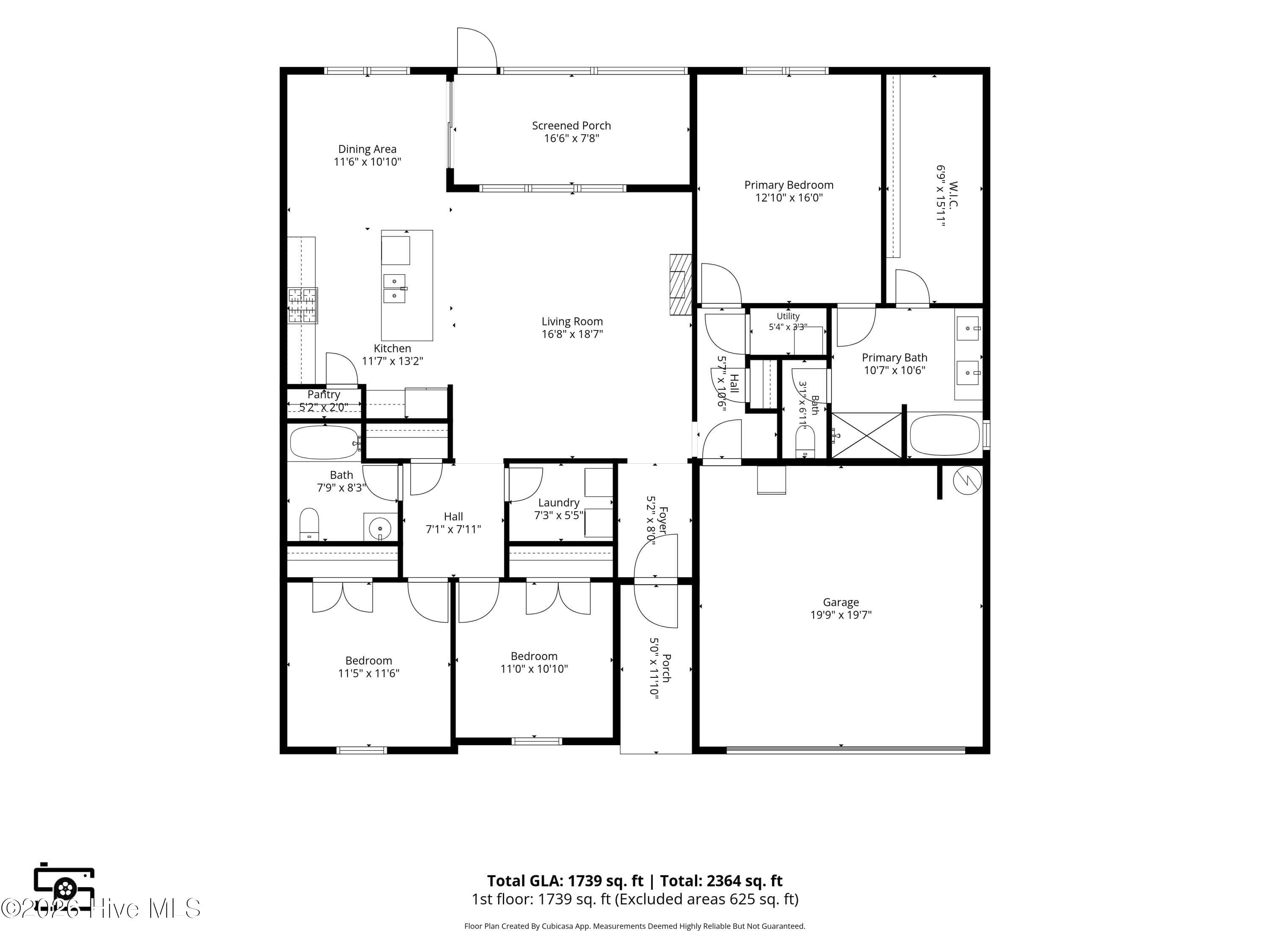 Floor Plan - 1005 S Fisher King Drive SE Lot #291, Bolivia, NC 28422