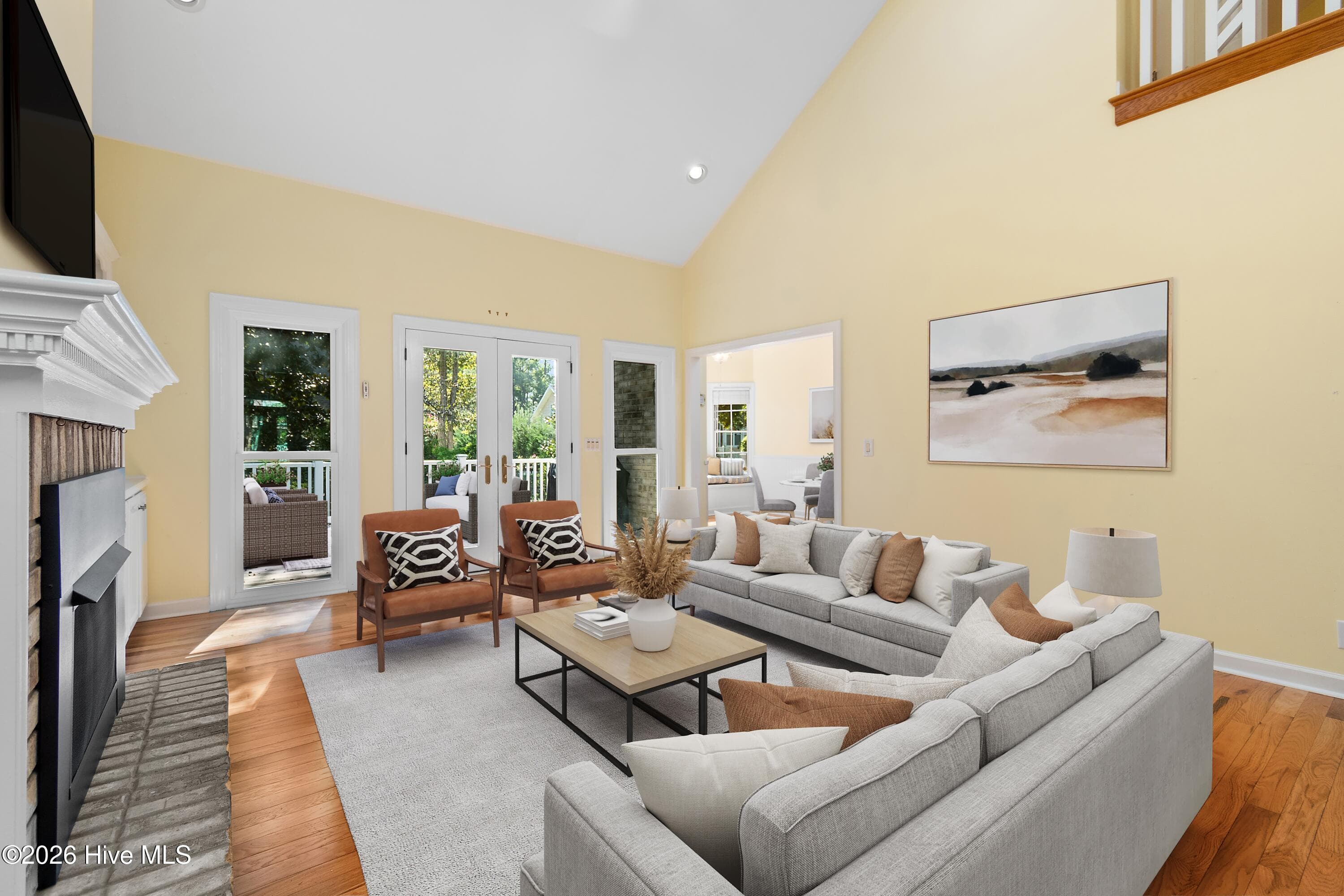 Image has been virtually staged to illustrate potential. Furniture and decor are for visualization only. - 4354 Marsh Elder Court, Southport, NC 28461