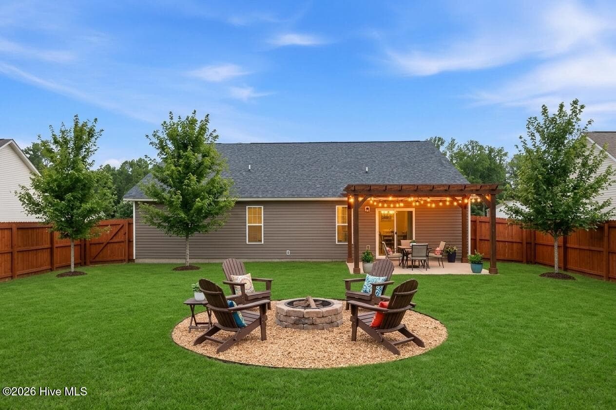 AI STAGED BACKYARD POTENTIAL - 126 St James Way, Sanford, NC 27332