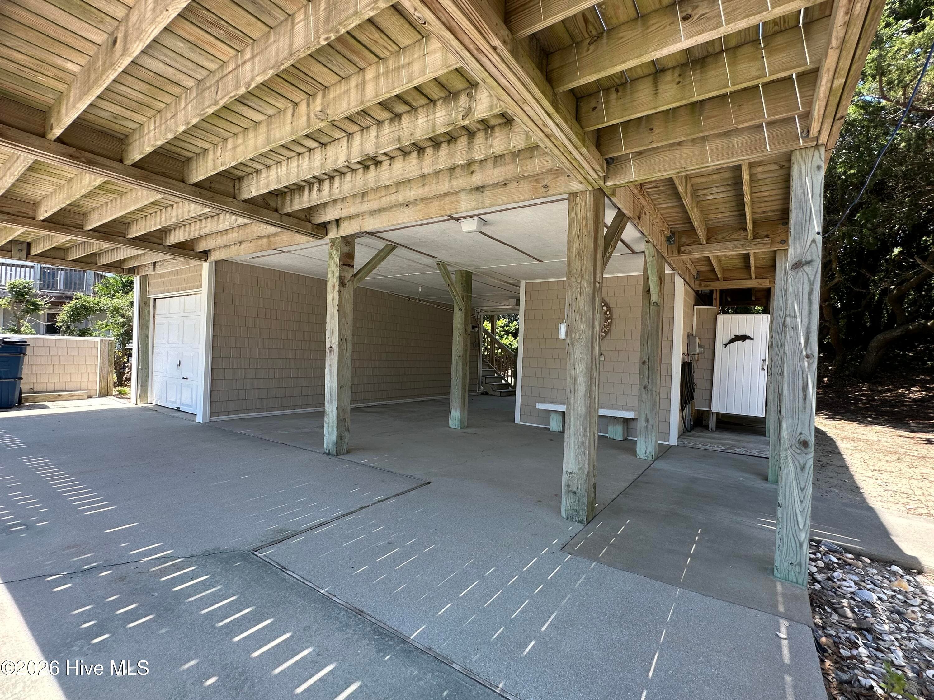 Carport & Garage - 6820 Ocean Drive, Emerald Isle, NC 28594