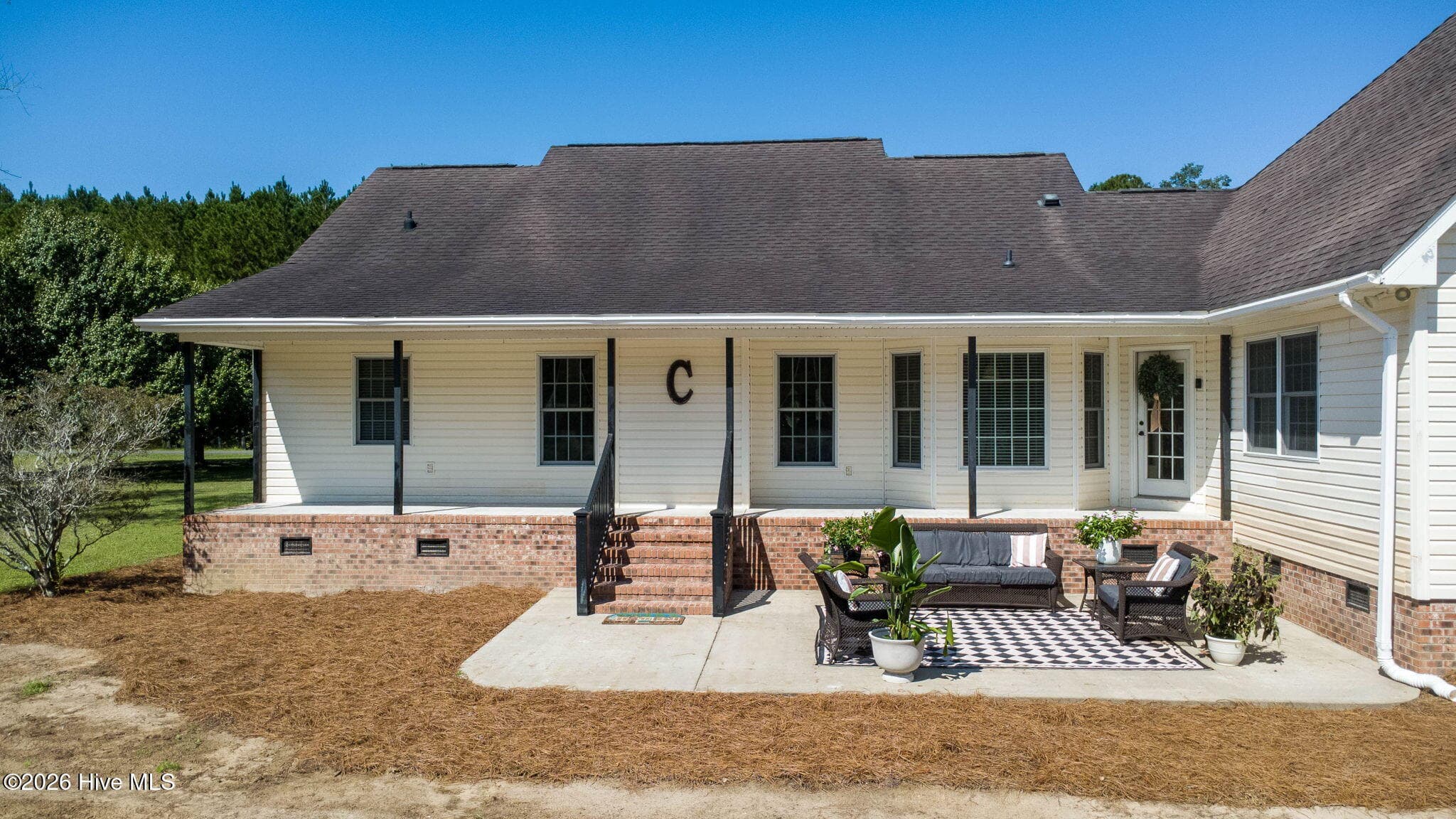 With Porch/Paved Patio - 727 Mount Olive Road, Bladenboro, NC 28320