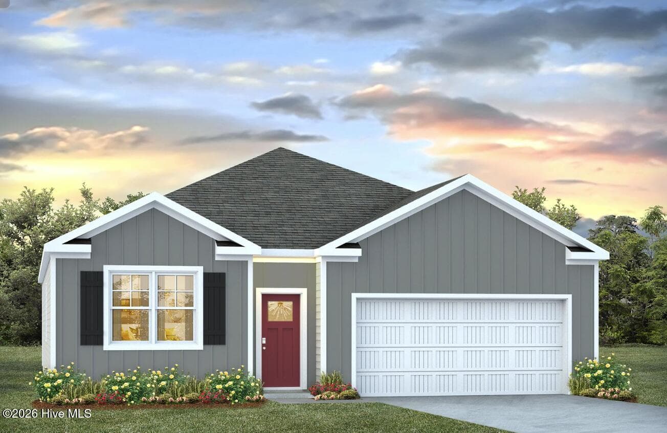 Rendering is similar to actual exterior of home. - 501 Tea Tree Street Lot 137, Navassa, NC 28451