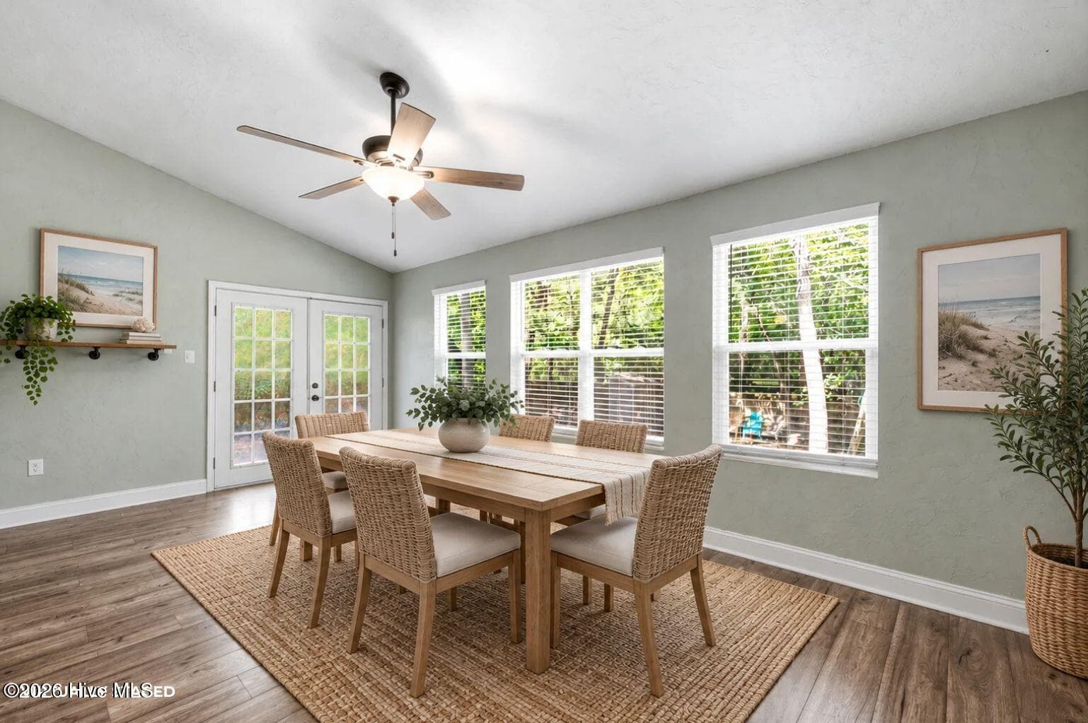 Virtually staged dining room - 122 Pond View Circle, Hampstead, NC 28443