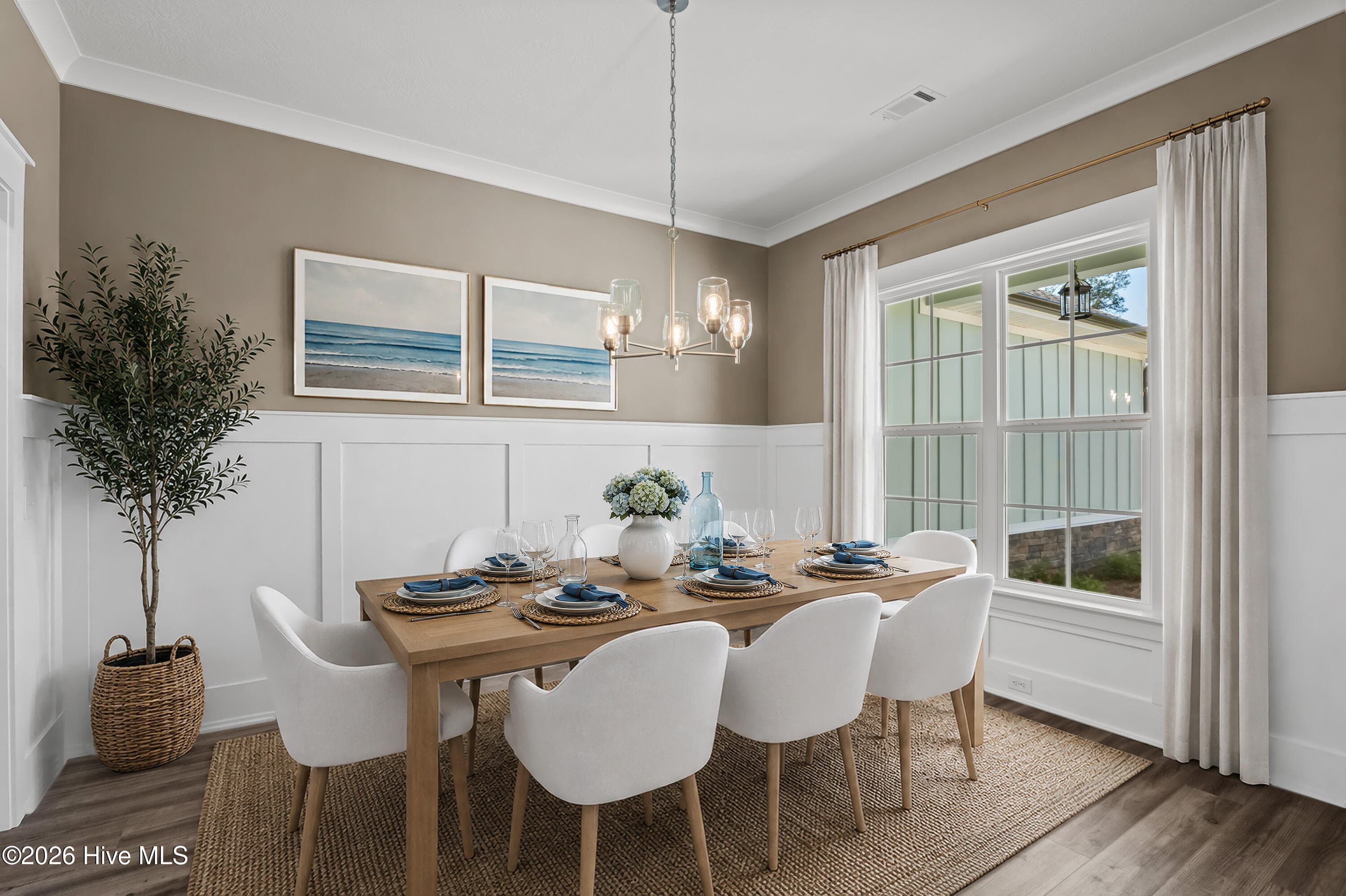 Virtually Staged dining room - 1488 Bellingham Drive, Beech Island, SC 29842
