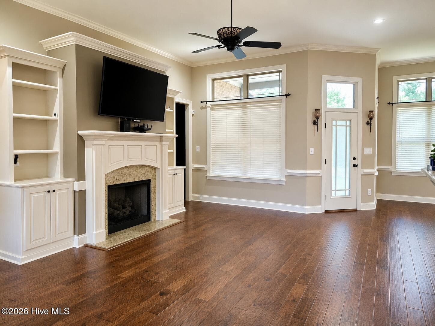Built in cabinetry in living area - 1404 Sunset Drive, Goldsboro, NC 27534