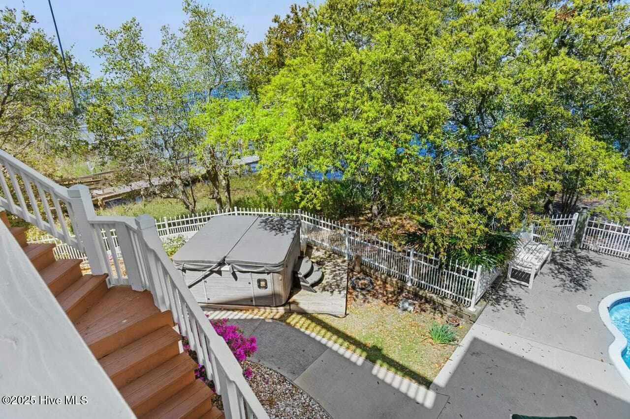 Steps to Covered Deck - 7012 Sound Drive, Emerald Isle, NC 28594