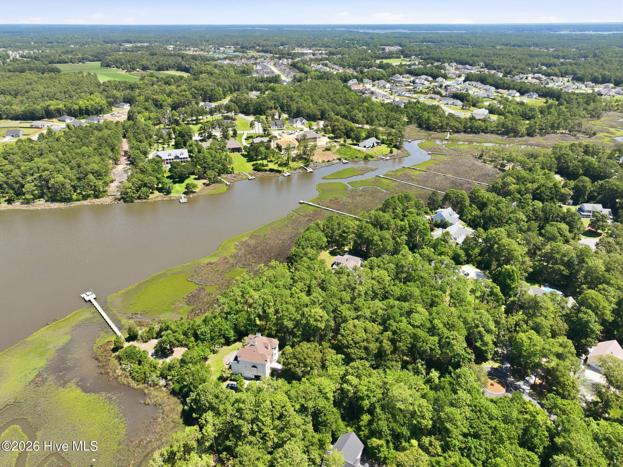 Aerial - 123 White Swan Way, Swansboro, NC 28584