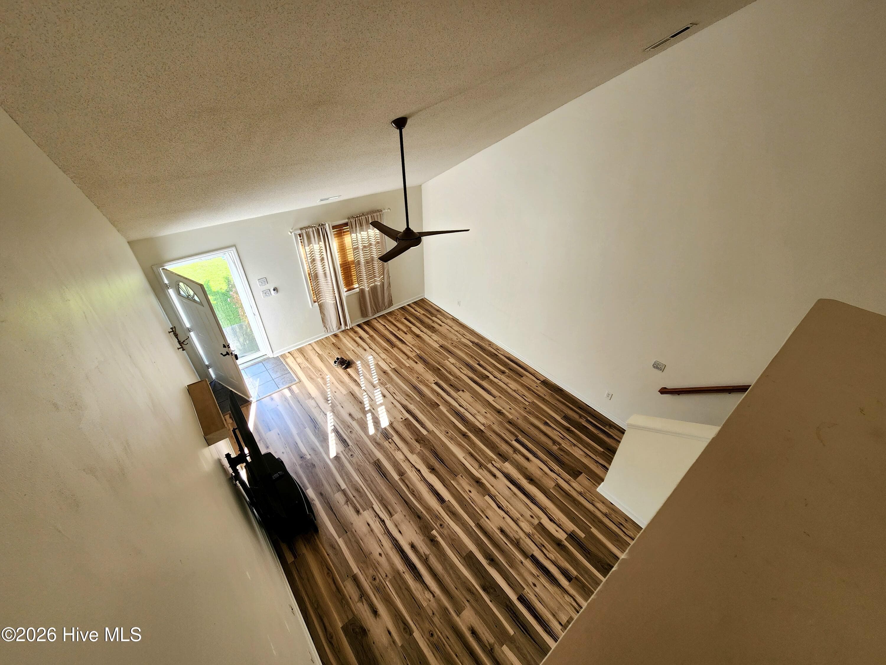 Living Room from Upstairs - 182 Kelly Circle, Hubert, NC 28539