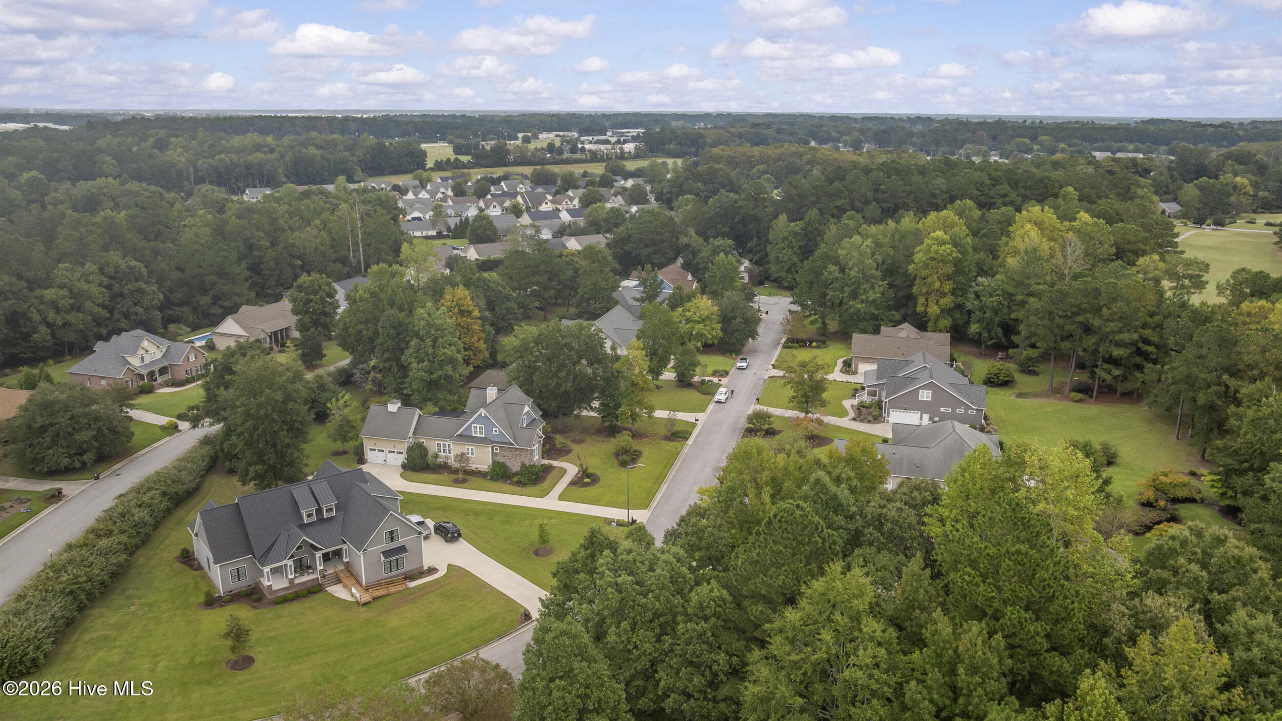 Aerial View - 108 Sursee Court, New Bern, NC 28562