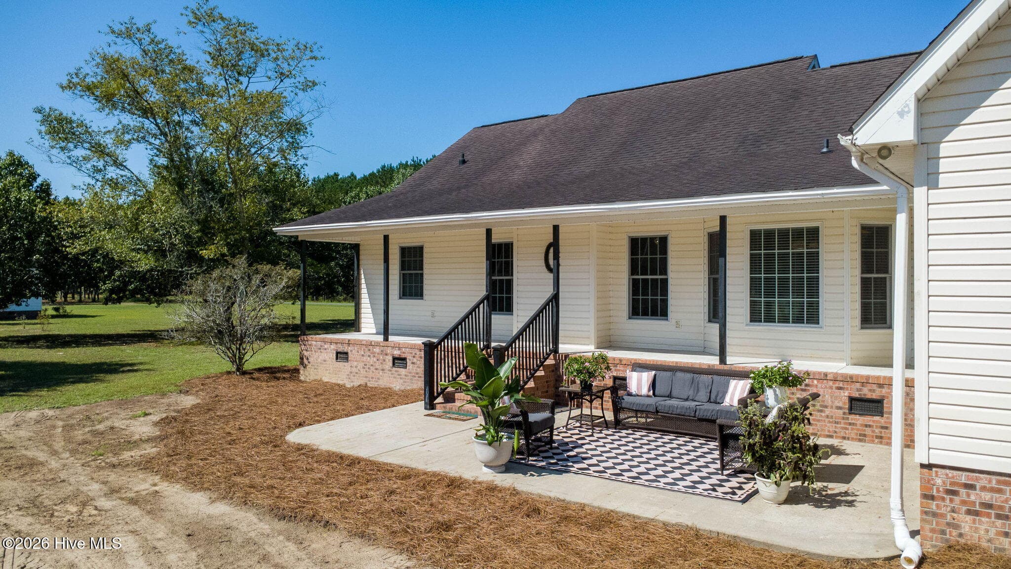 Rear Porch/Patio - 727 Mount Olive Road, Bladenboro, NC 28320