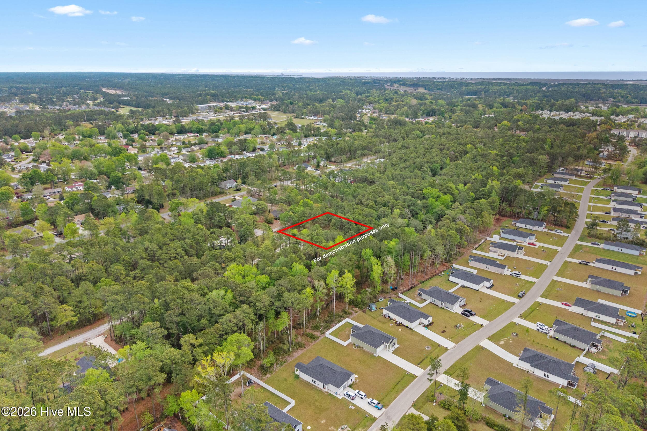 Boundary lines shown in red are for illustrative purposes only and should not be considered exact. - 3 3 Deer Run Road SW, Carolina Shores, NC 28467