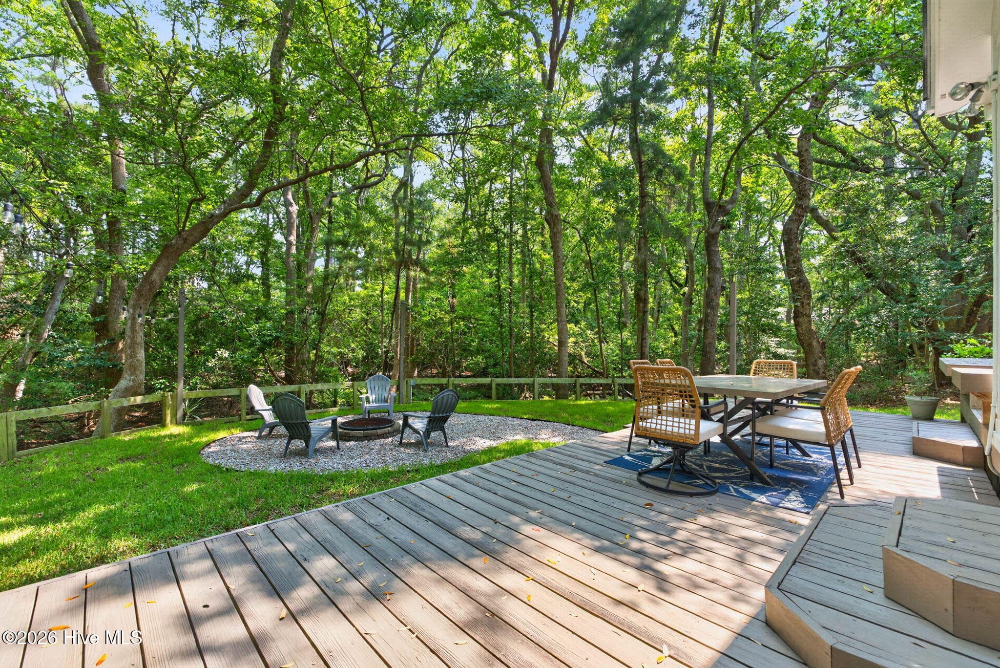 Private deck and rear yard - 5933 Dutchman Creek Road, Southport, NC 28461